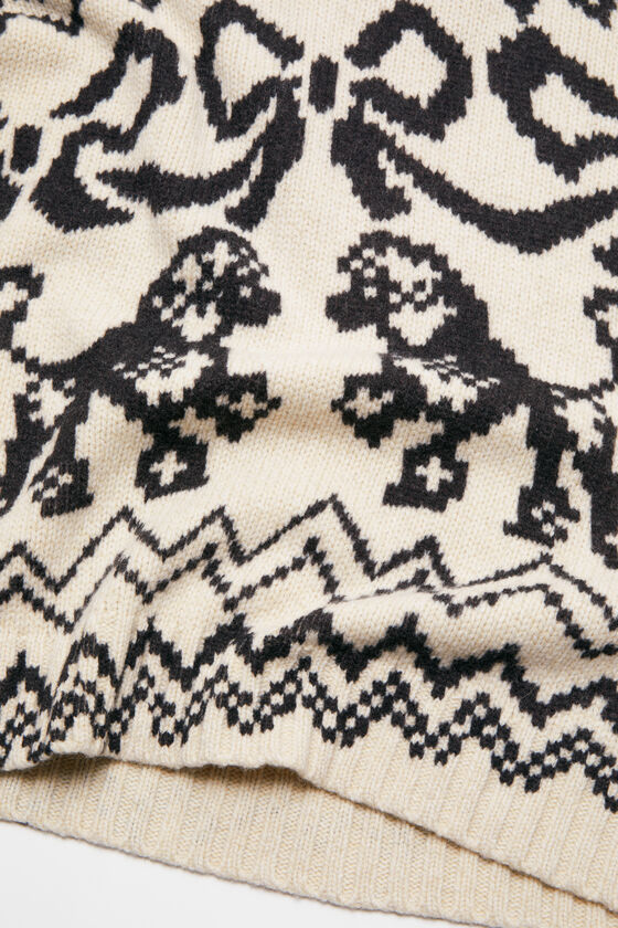 Acne Studios - ジャカードセーター - ホワイト/ブラック