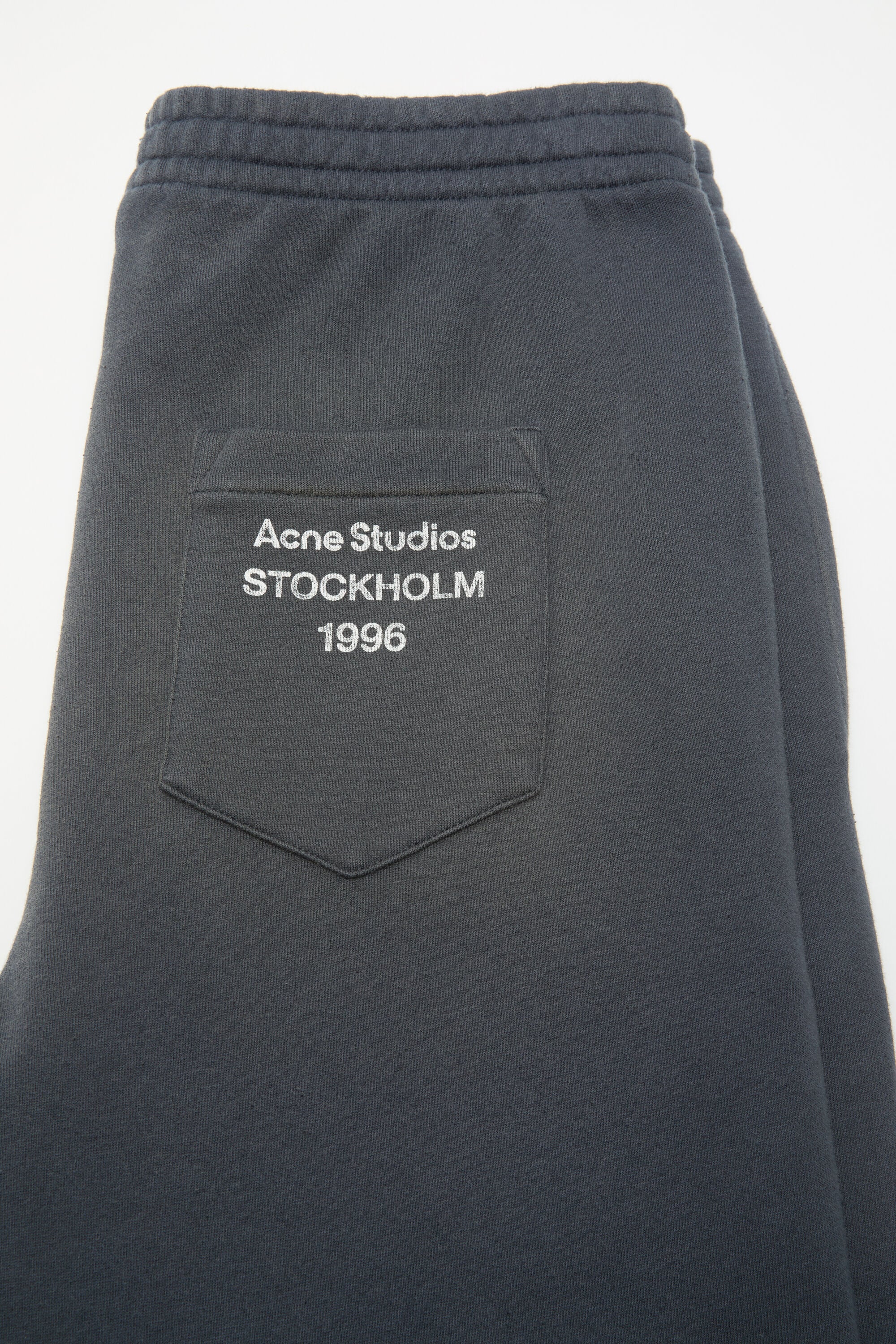 onit RECYCLING FLEECEBICOLORPANTS 新品タグ付き Acne Studios - Fleece trousers with stamp logo - Faded black