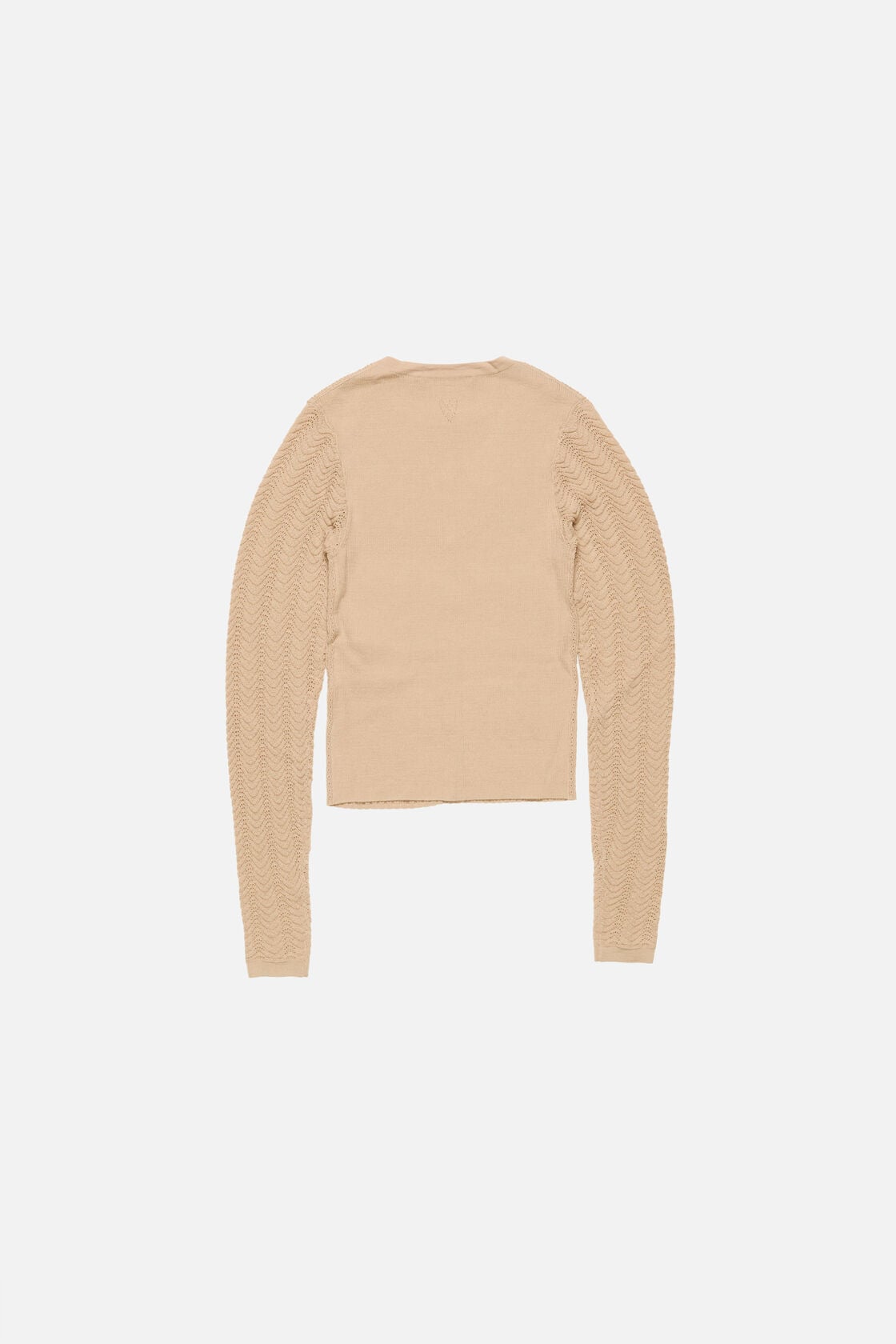 Wool knit cardigan, Beige, 2000x