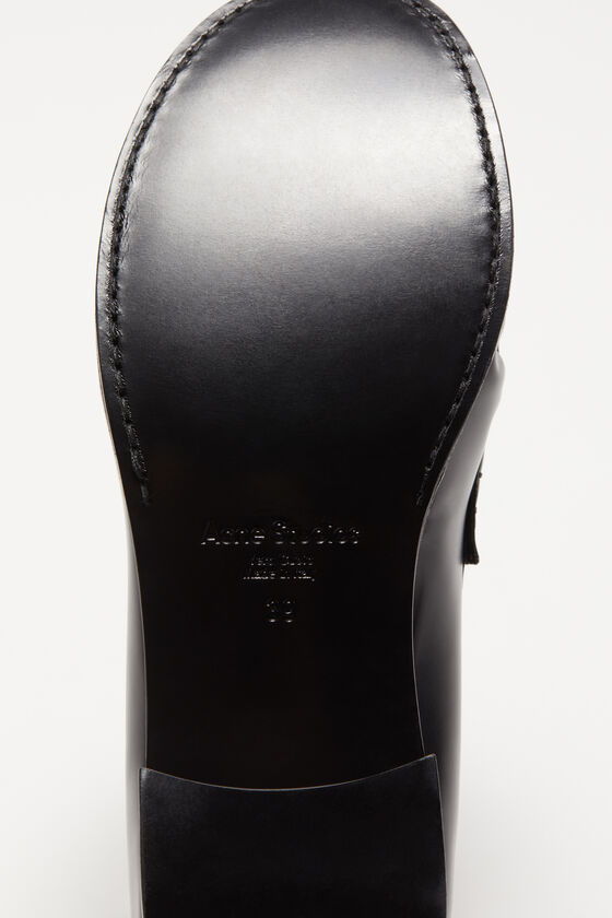 Acne Studios - レザーローファー - ブラック