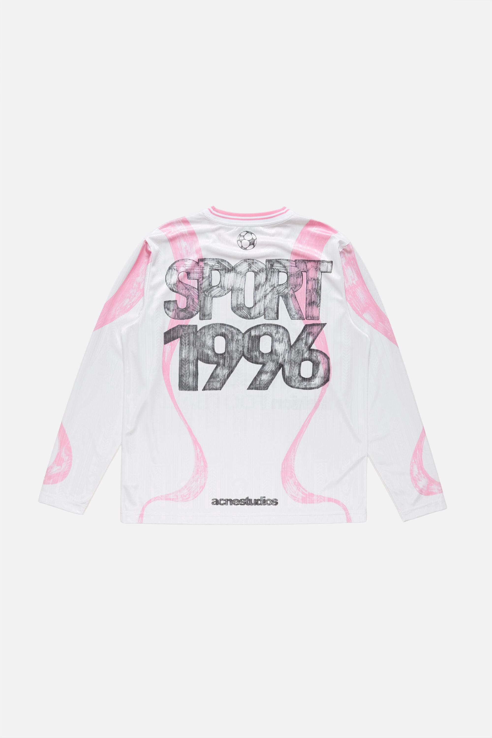 Acne Studios - スポーツジャージーグラフィックTシャツ - ホワイト