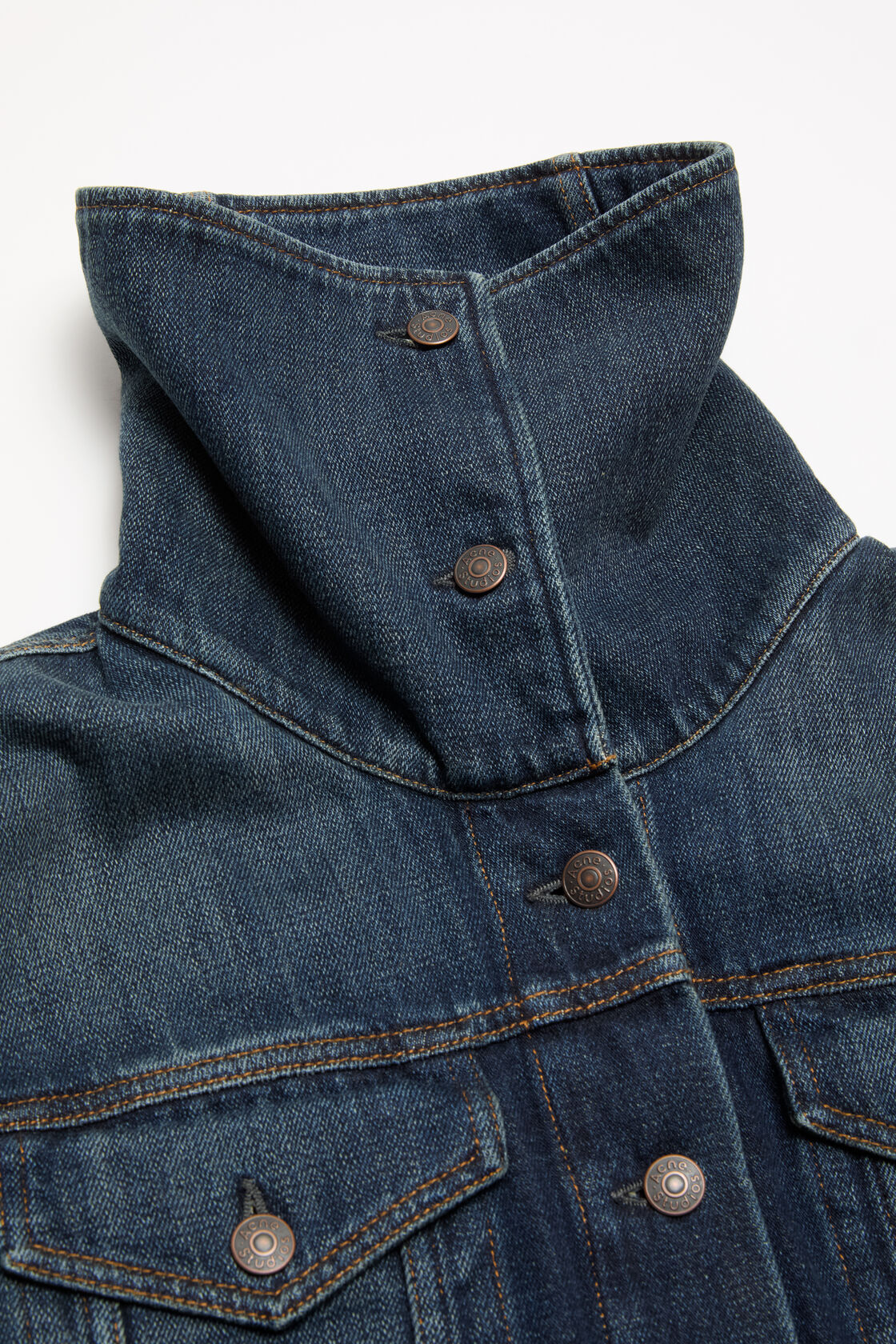 Cropped denim jacket, Dark Blue, 2000x