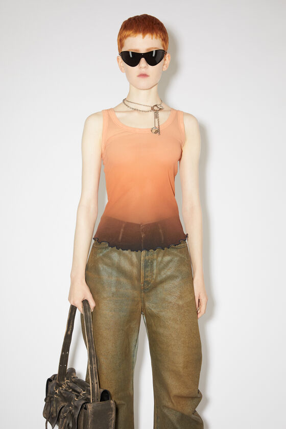 Acne Studios - Mesh Tank Top - Beige/Brown