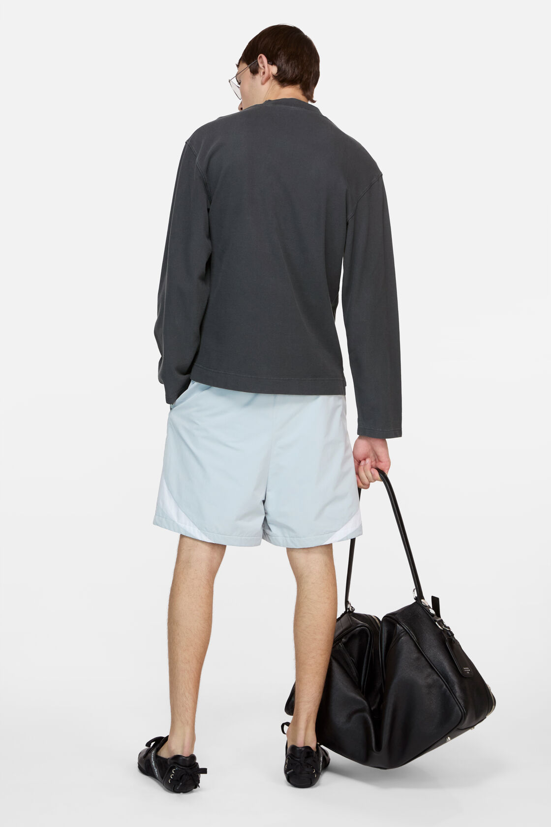 Embroidered logo t-shirt, Faded black, 2000x