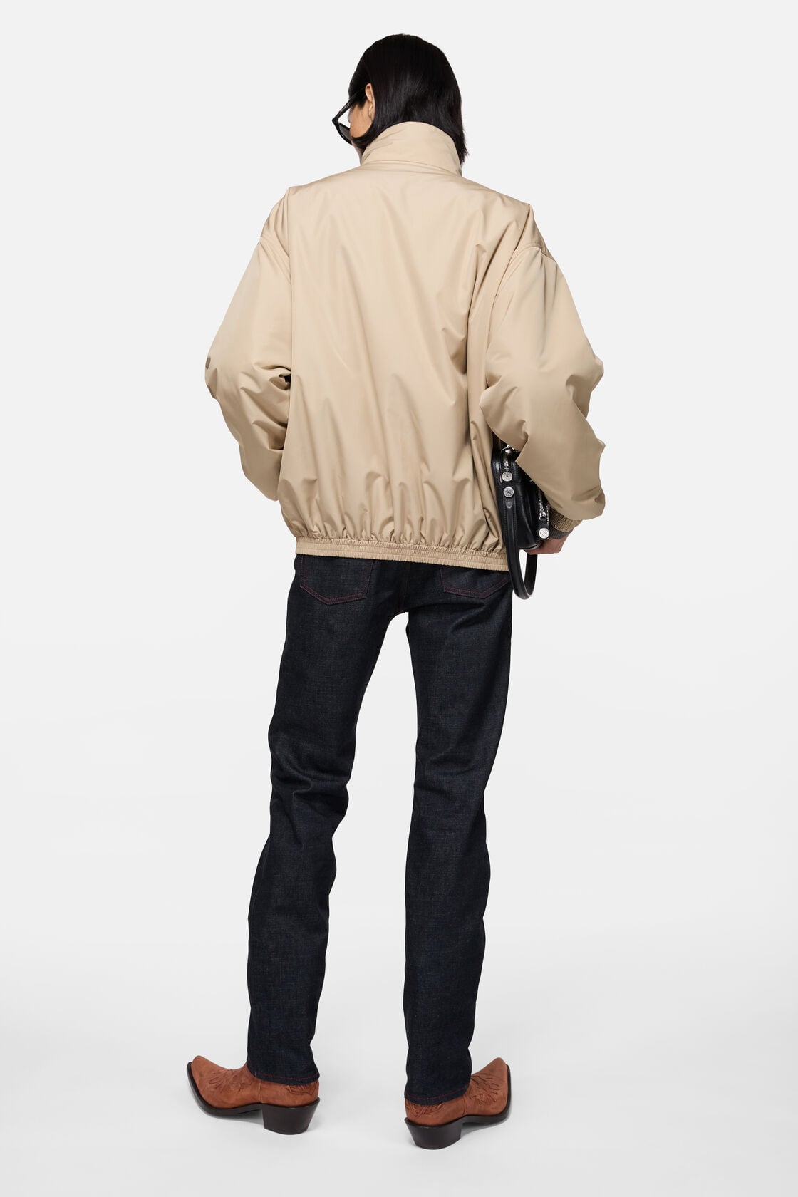 Reversible logo jacket, Beige, 2000x