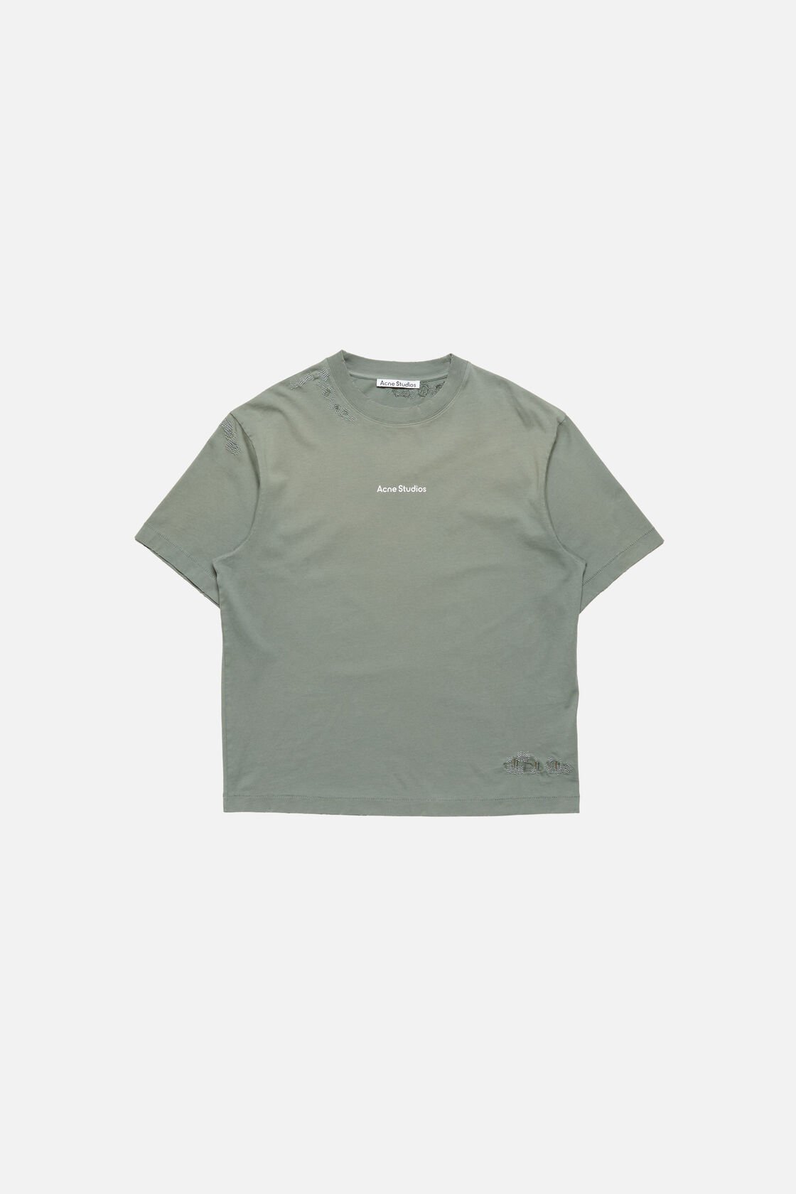 Mended logo t-shirt, Slate grey, 2000x