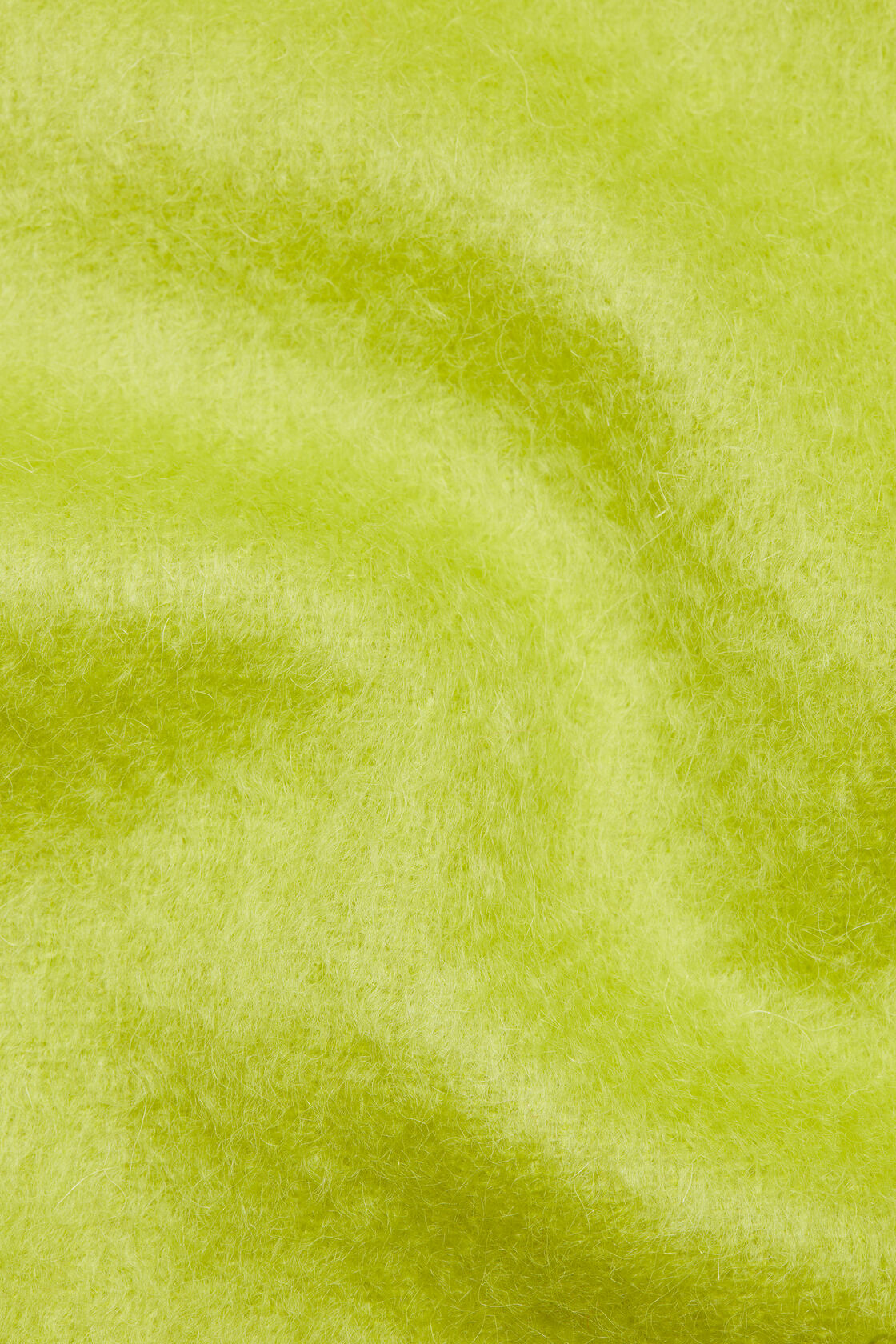Fringe alpaca scarf, Neon green, 2000x