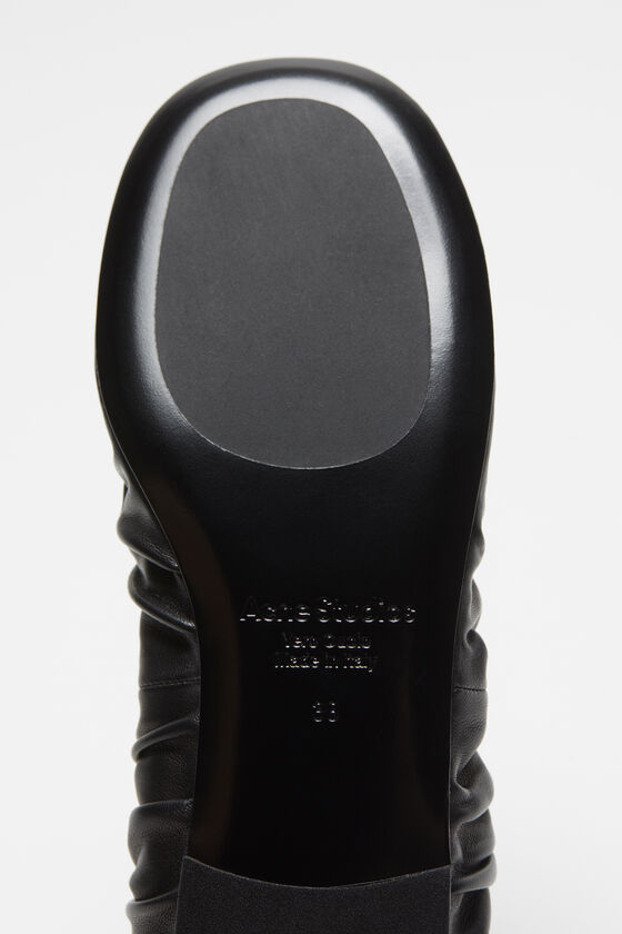 Leather ballet flat, Black, 2000x