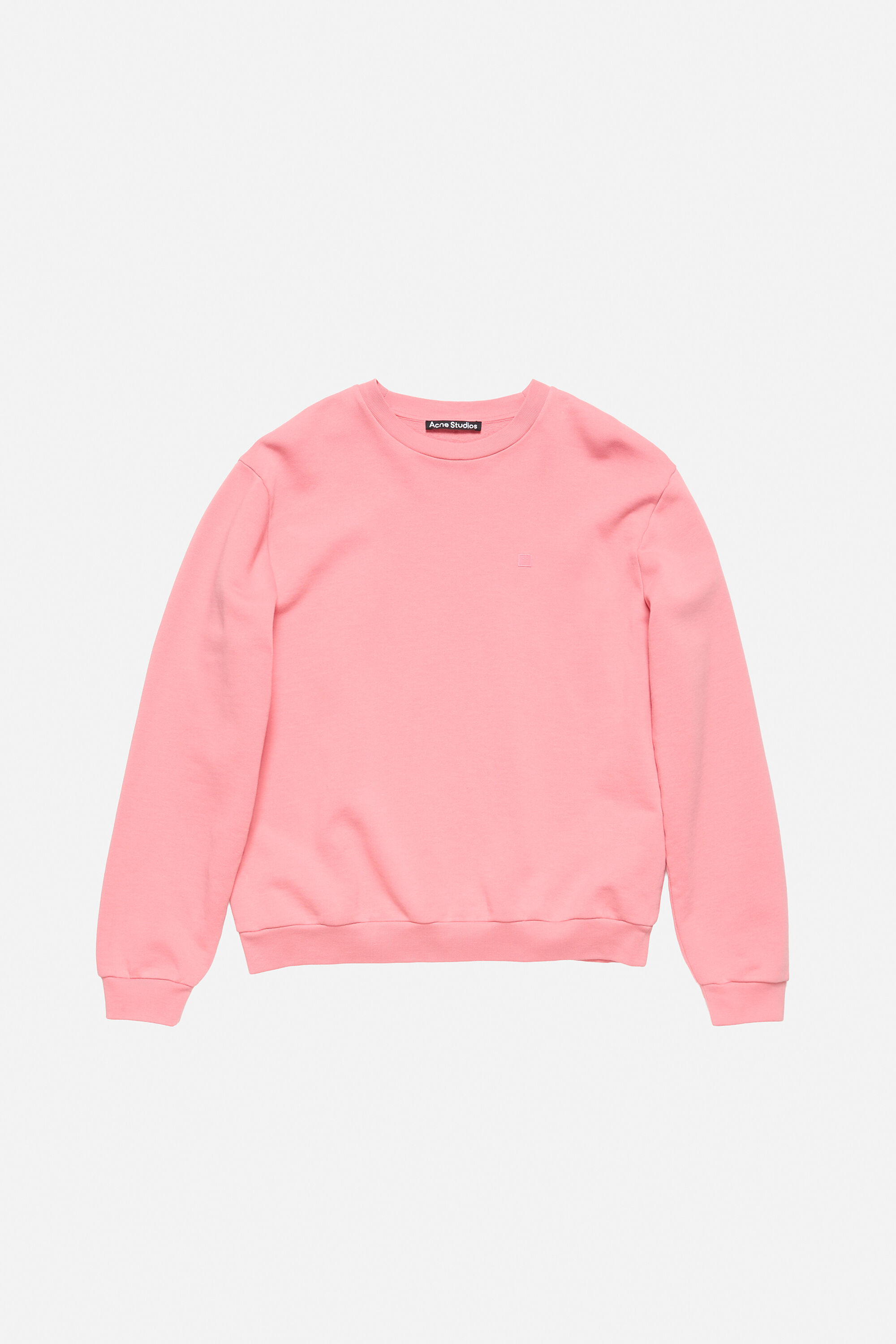 Acne Studios - Crew neck fleece sweater - Tango pink