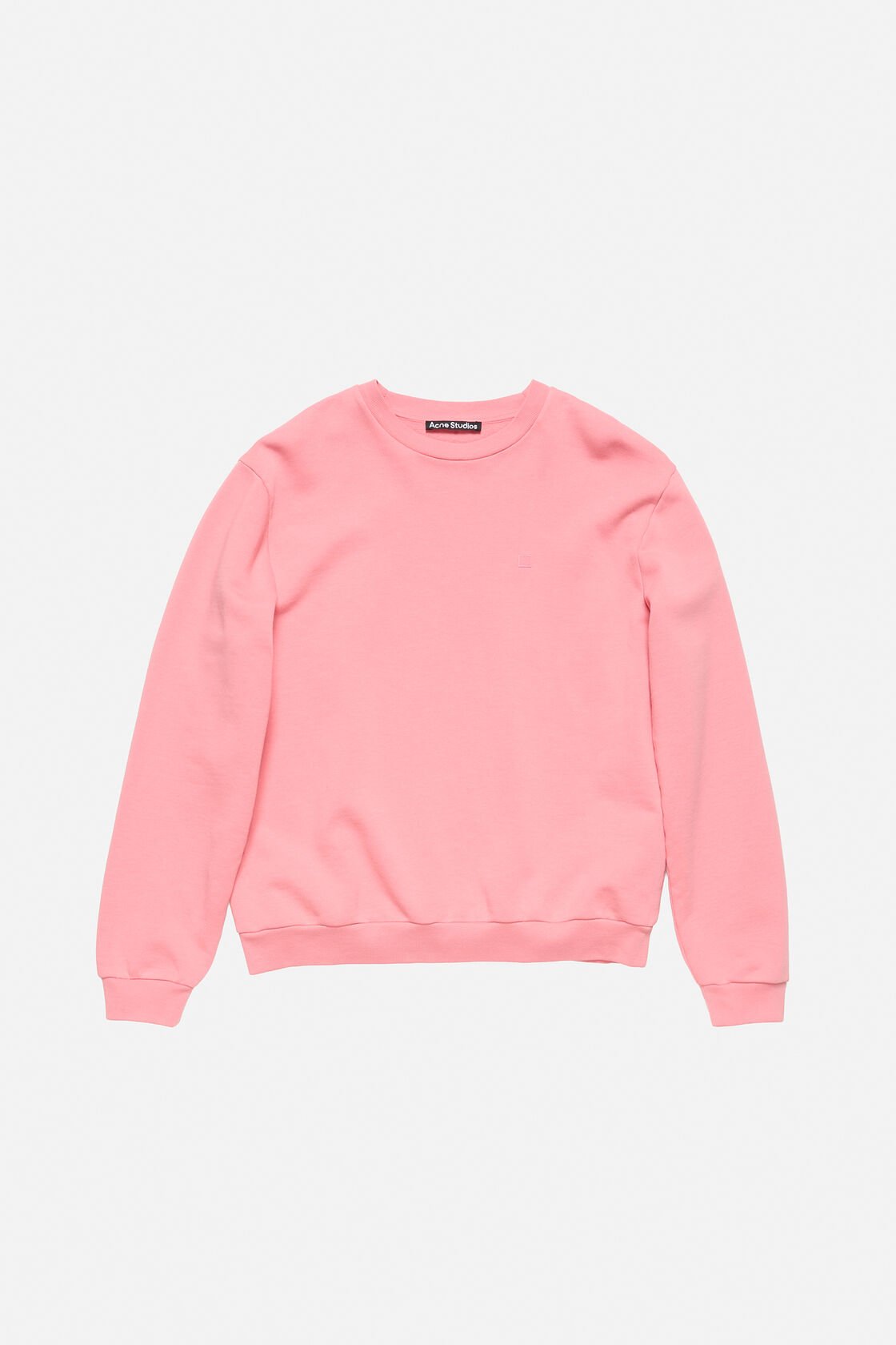 Crew neck fleece sweater, Tango pink, 2000x