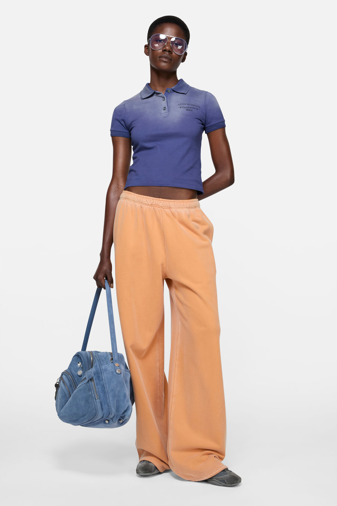 Casual fleece trousers, Pumpkin orange, 2000x