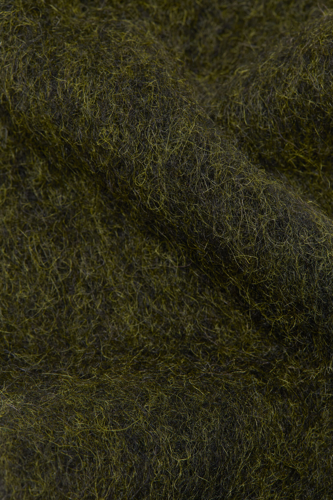 Skinny mohair scarf, Forest green, 2000x