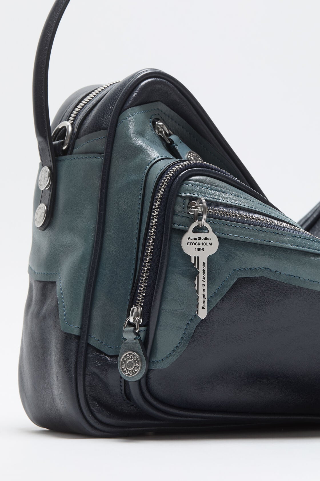Patchwork Camero Camera Bag, Dark blue/bright blue, 2000x