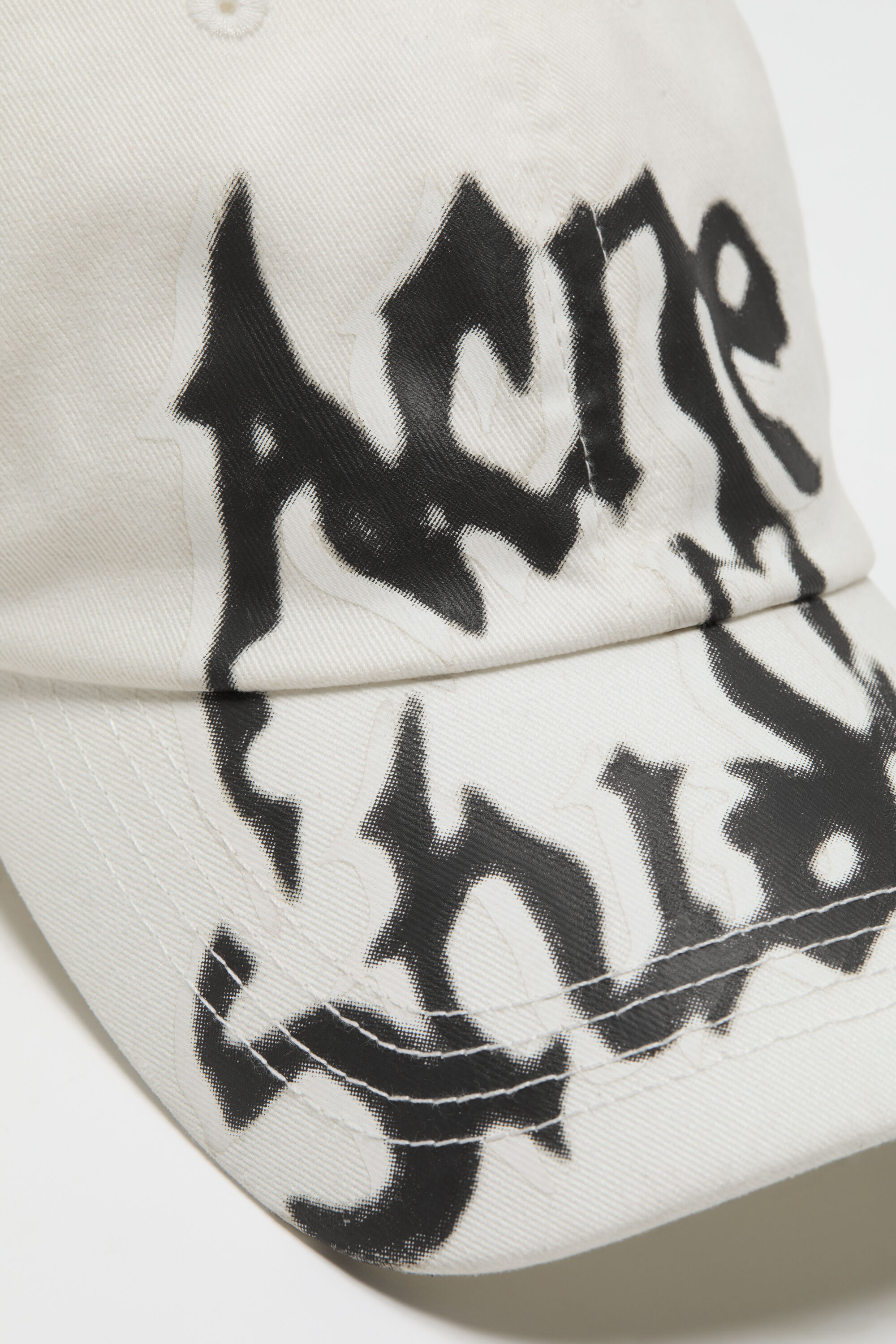 Acne Studios - ゴシックロゴキャップ - ダスティホワイト