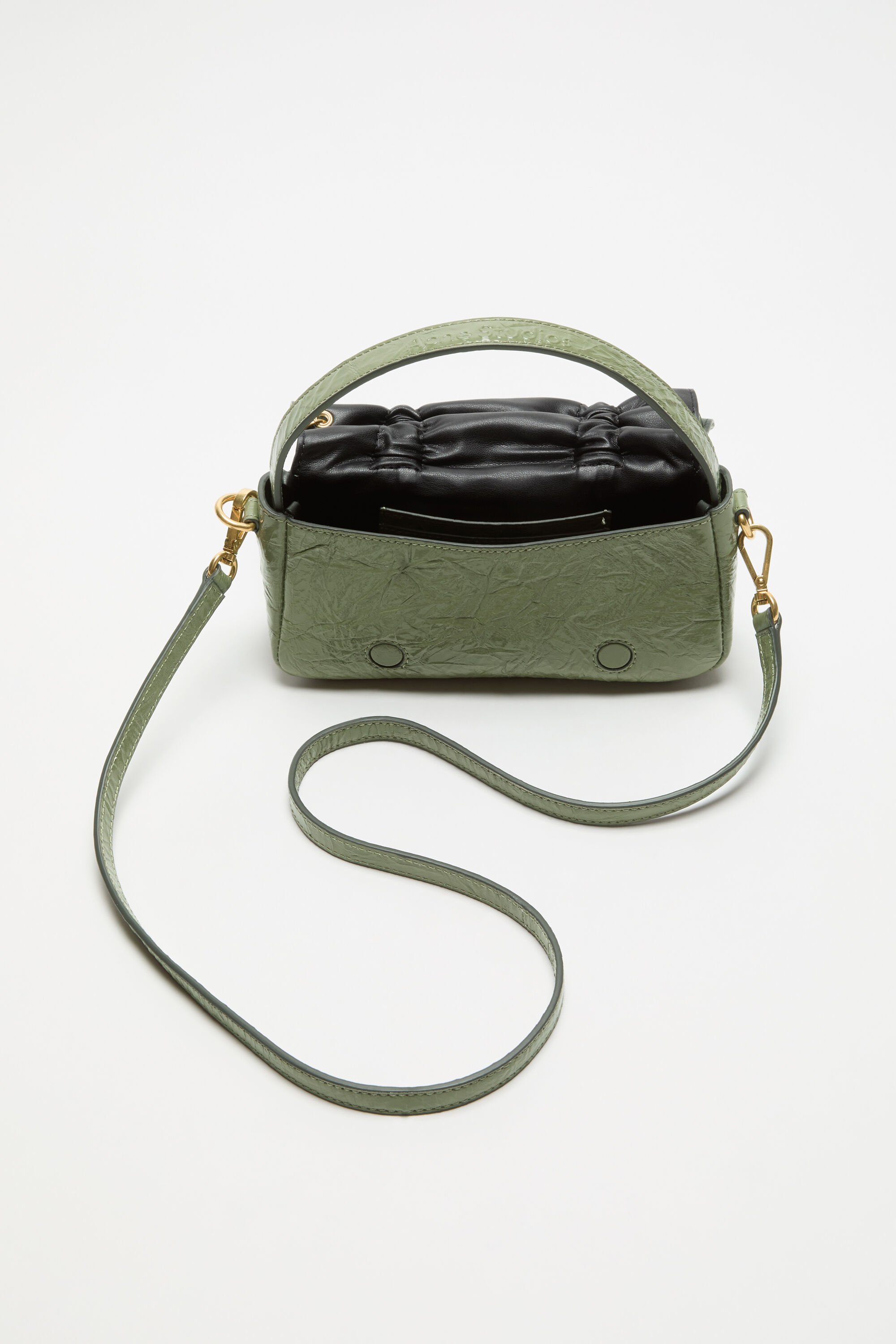 アンパン　0527 Acne Studios - Multipocket micro bag - Wheat green