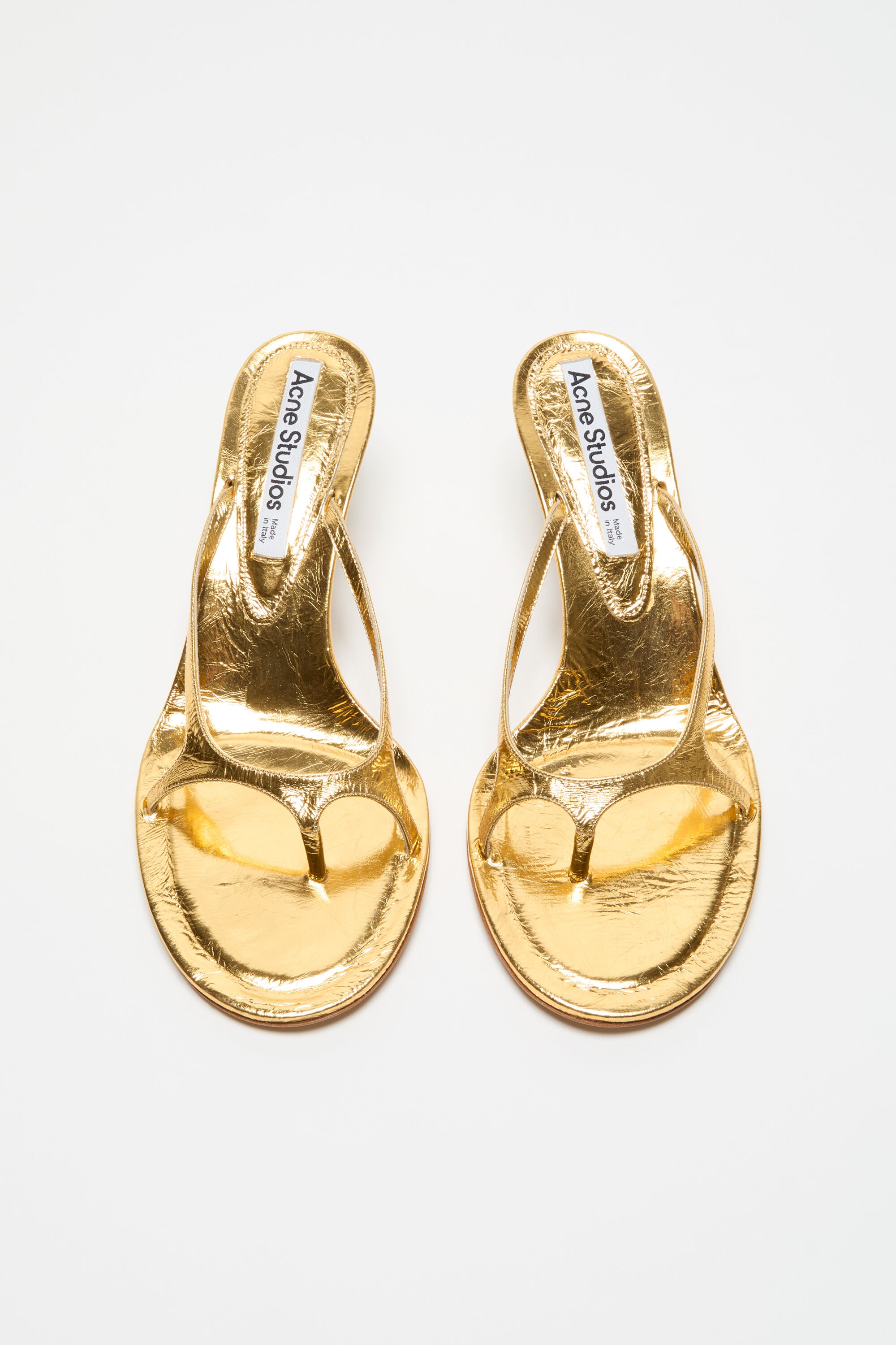 Acne Studios - キトゥンヒールサンダル - ゴールド