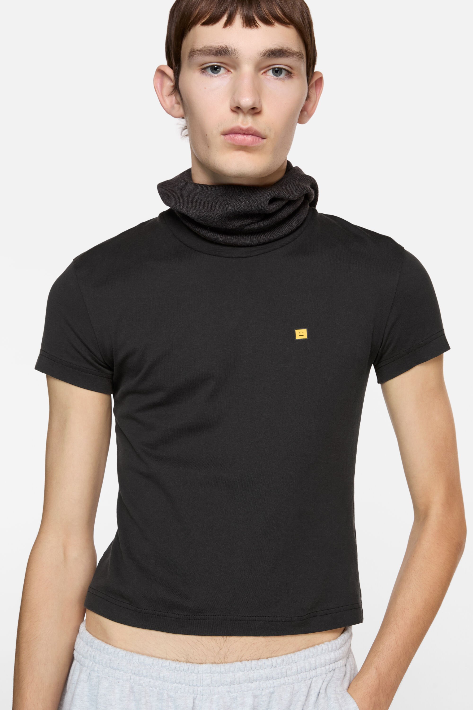 Acne Studios - FaceロゴTシャツ - フィット - フェイデッドブラック