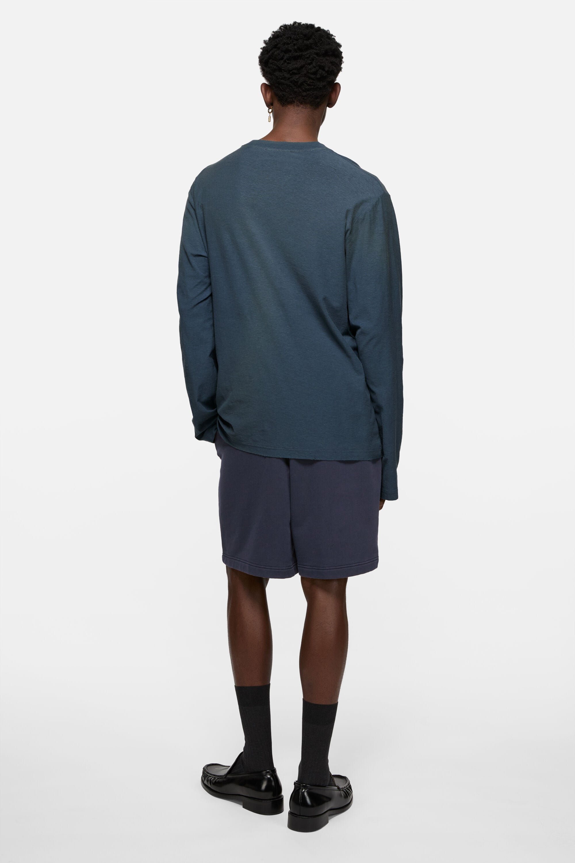 Acne Studios - Casual fleece shorts - Dark navy