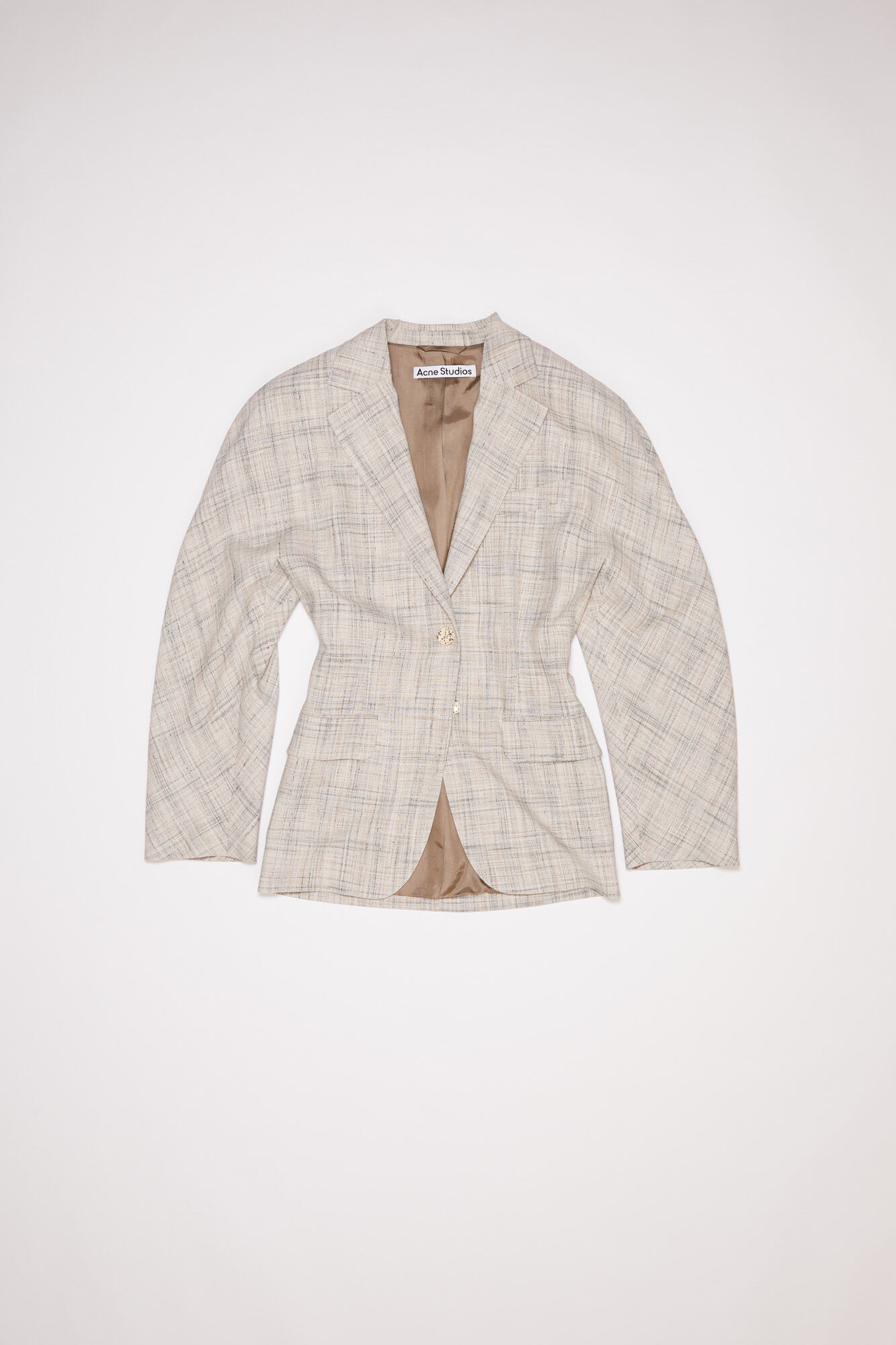 Acne Studios - フィットスーツジャケット - ベージュ/グレー
