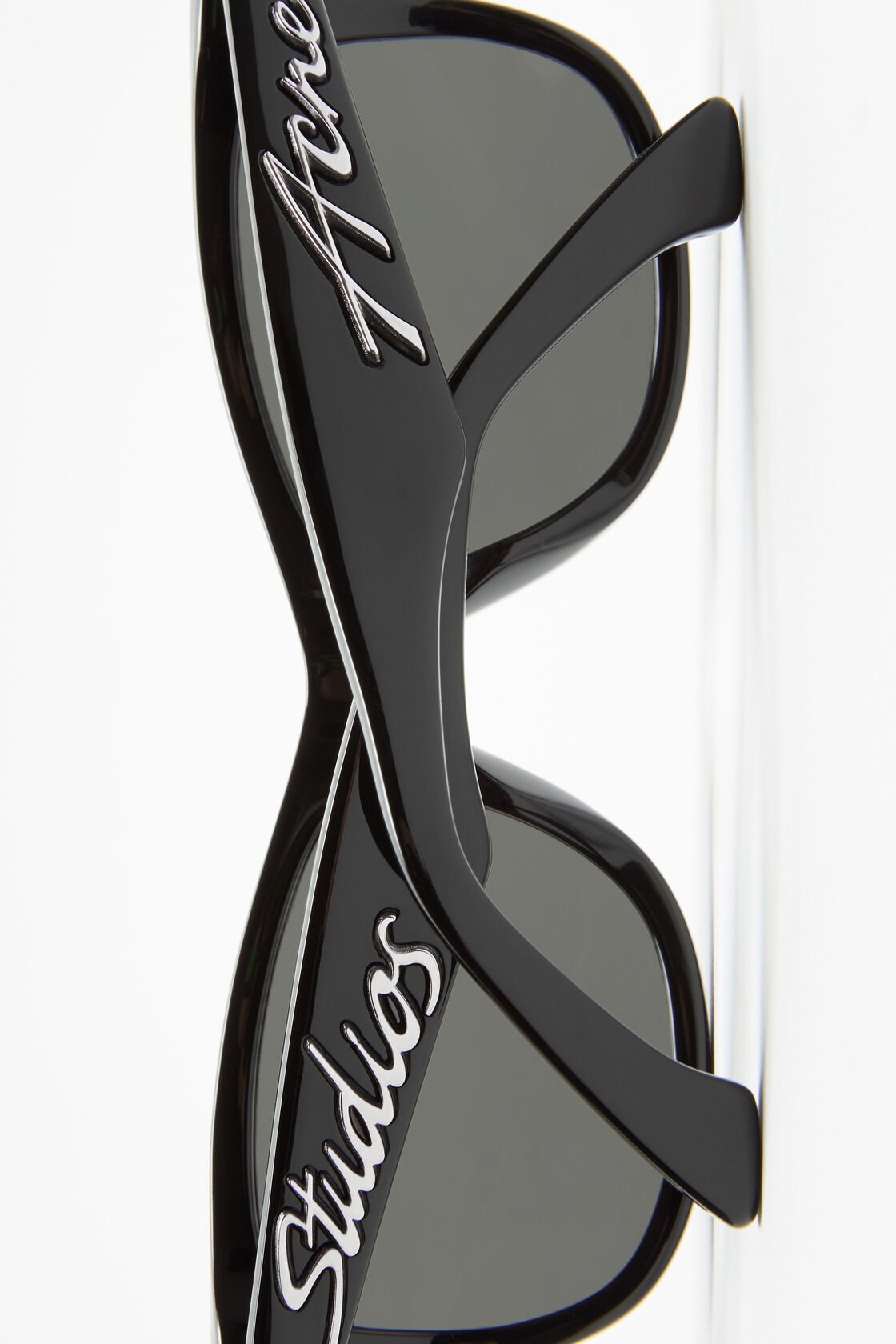 Square-frame sunglasses, Black/black, 2000x