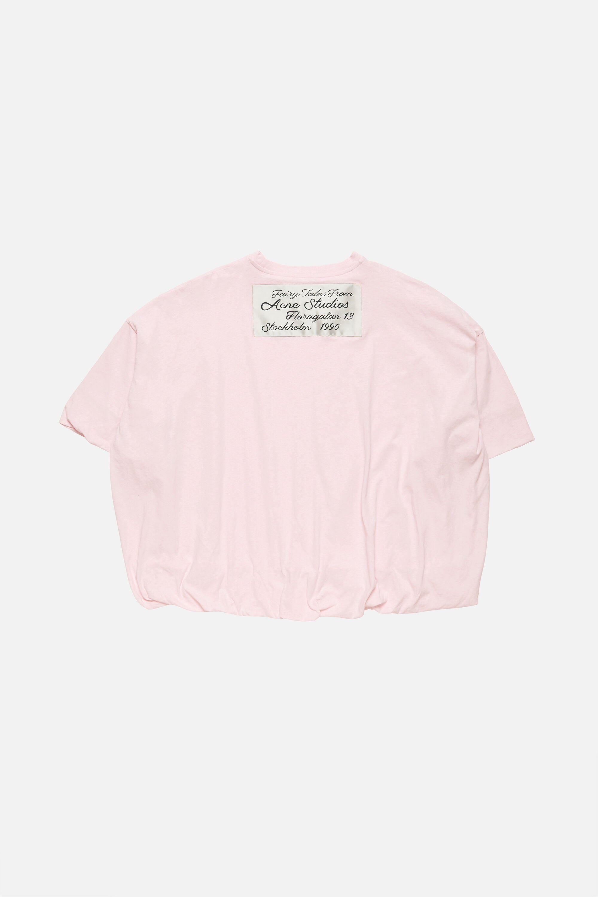 Acne Studios - Gathered logo t-shirt - Baby pink