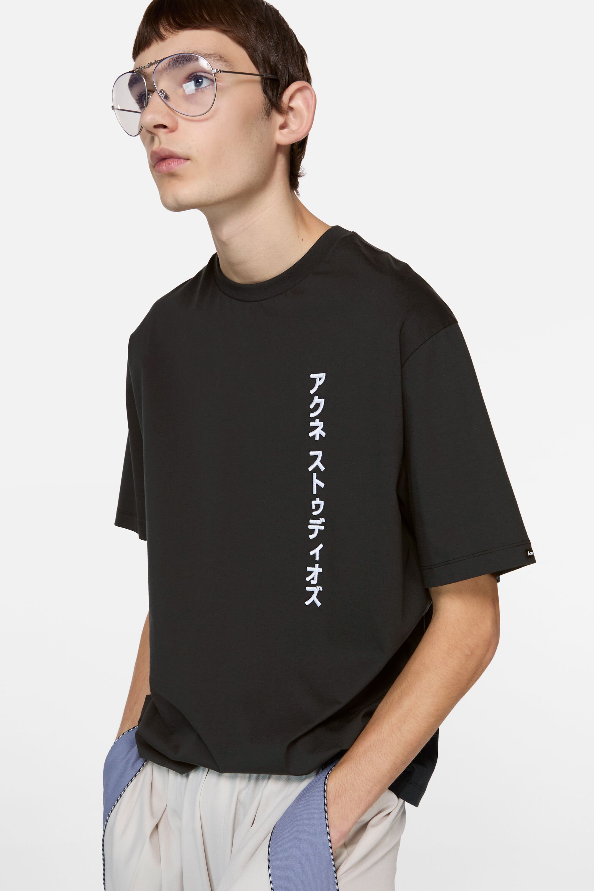 Acne Studios - ロゴTシャツ - レギュラーフィット - ブラック