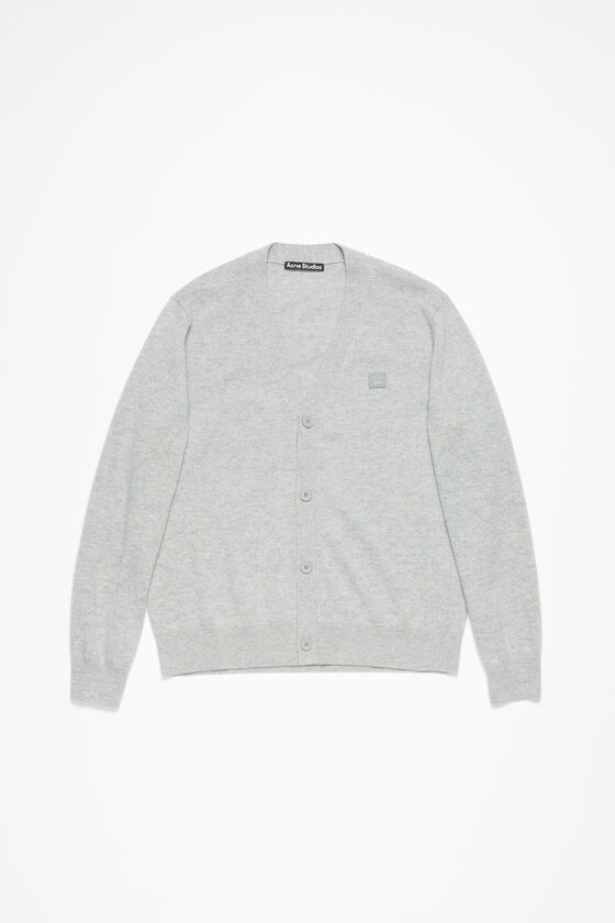 Acne Studios - V-neck cardigan - Light Grey Melange 