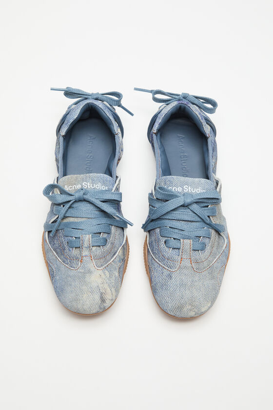 Lace-up leather shoes, Light blue, 2000x