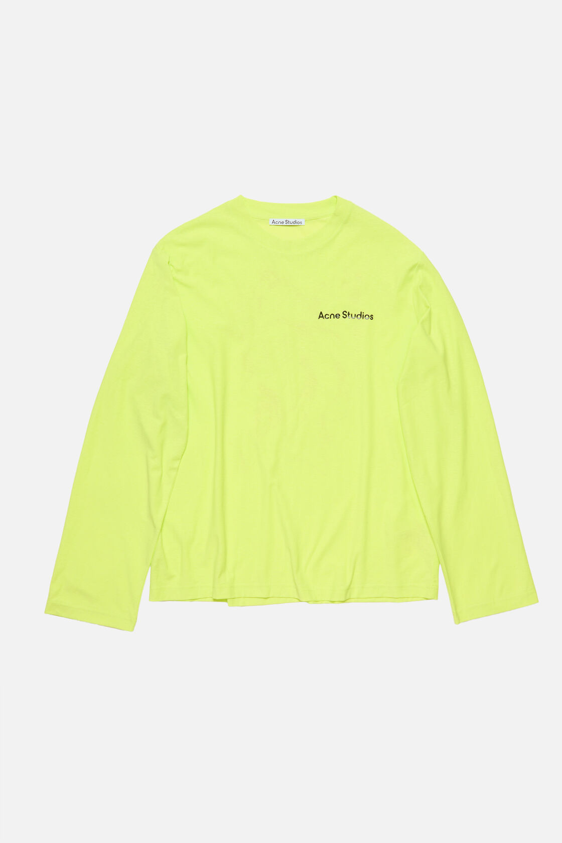 Long sleeve t-shirt - Relaxed fit, Acid green, 2000x