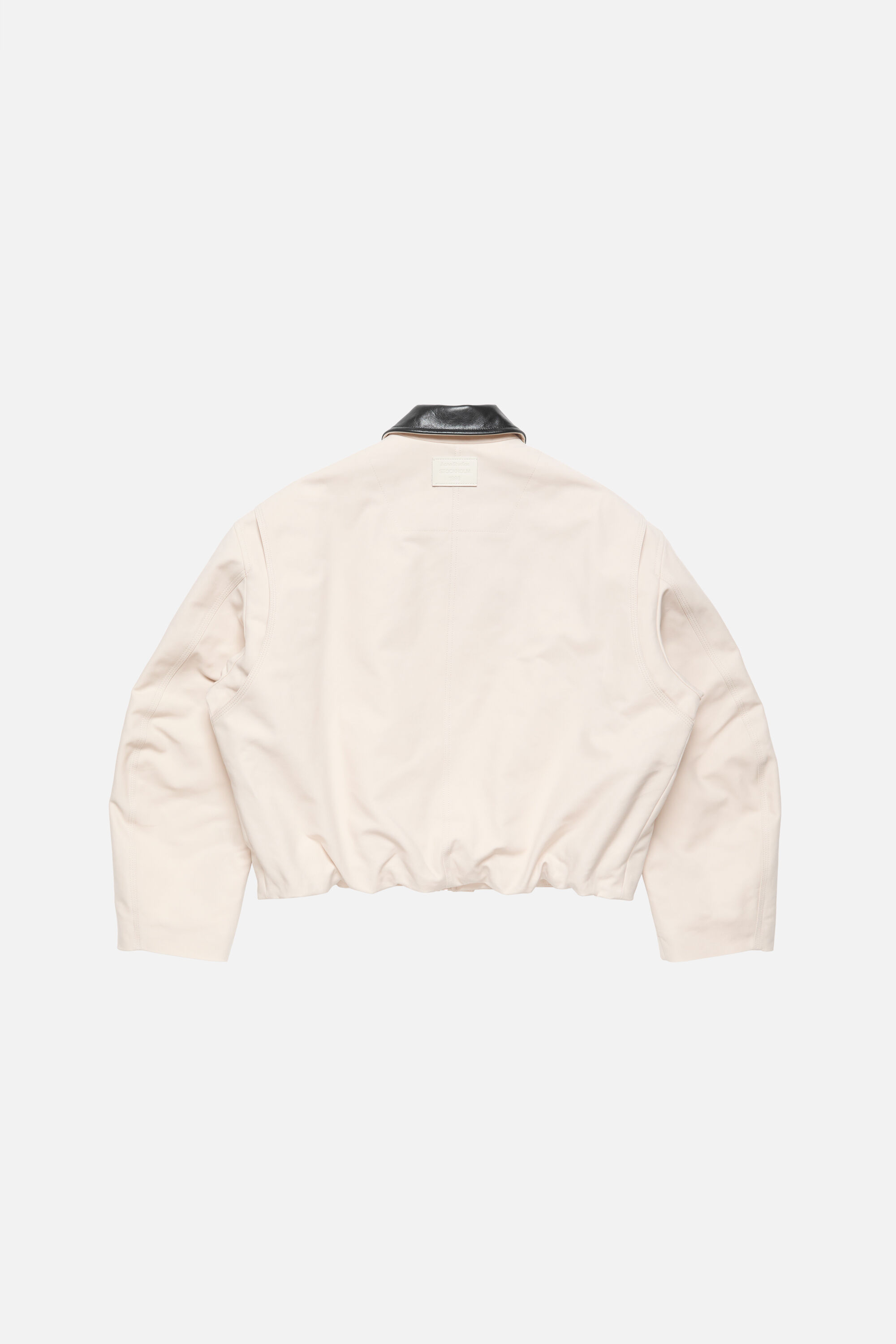 Acne Studios - Bomber with leather collar - Light taupe