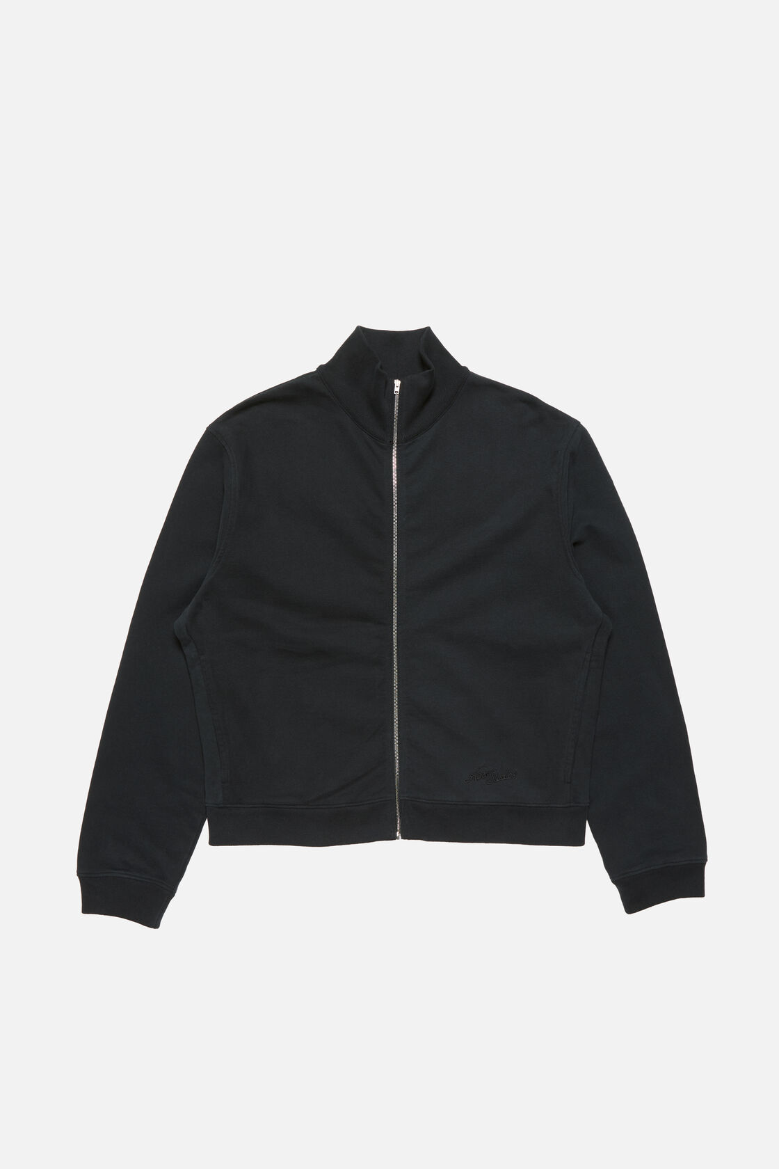 Zip-up sweatshirt, Faded black, 2000x