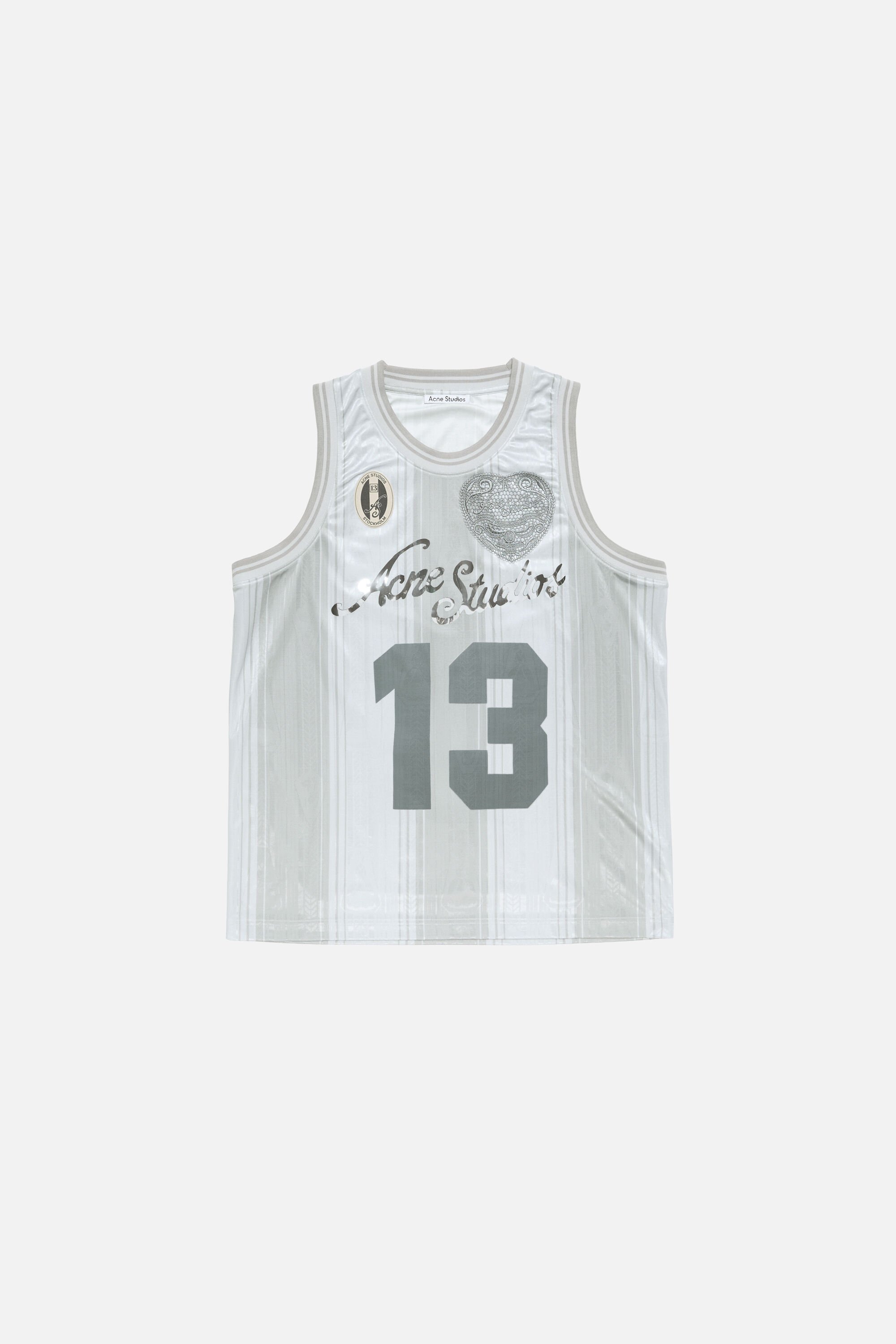 Acne Studios ホワイト タンクトップ M Acne Studios - Sports jersey tank top - White
