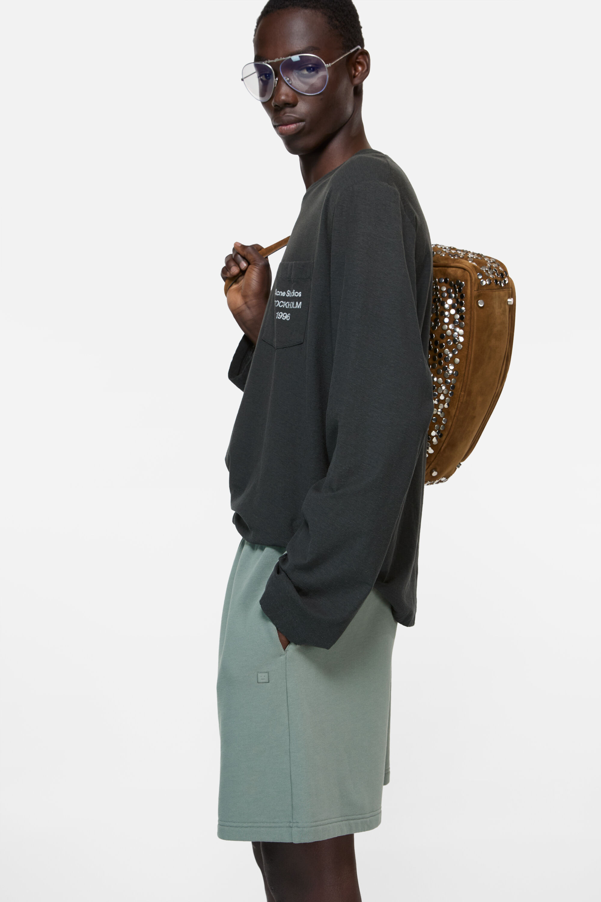 Acne Studios - フリースショートパンツ - ストーングレー