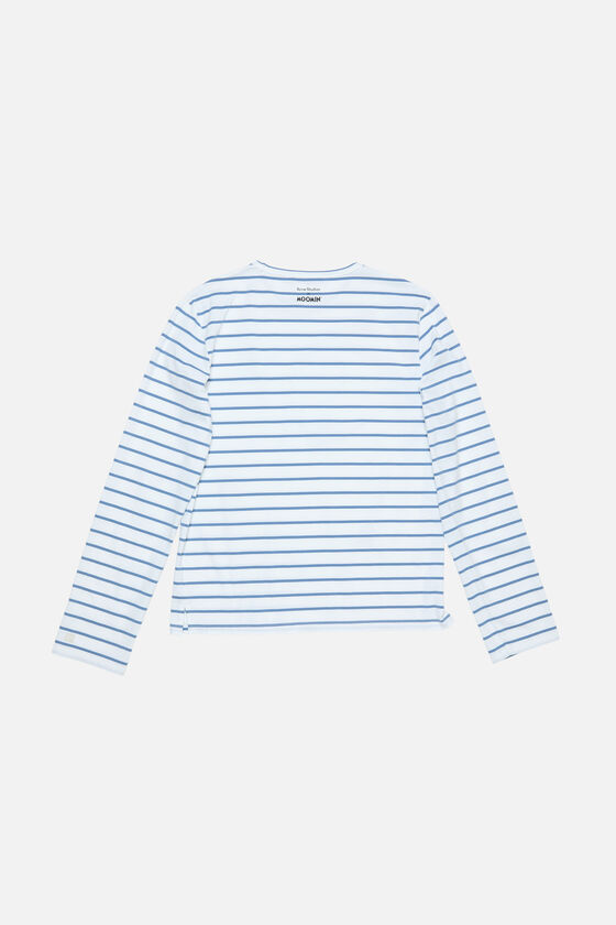 Long sleeve t-shirt - Acne Studios x Moomin, White/blue, 2000x