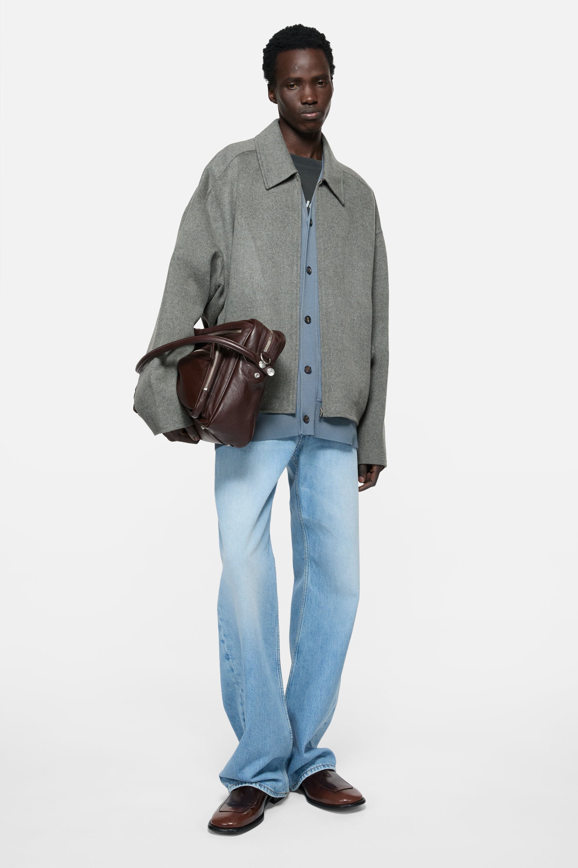 Acne Studios - Cashmere blend jacket - Vintage grey melange
