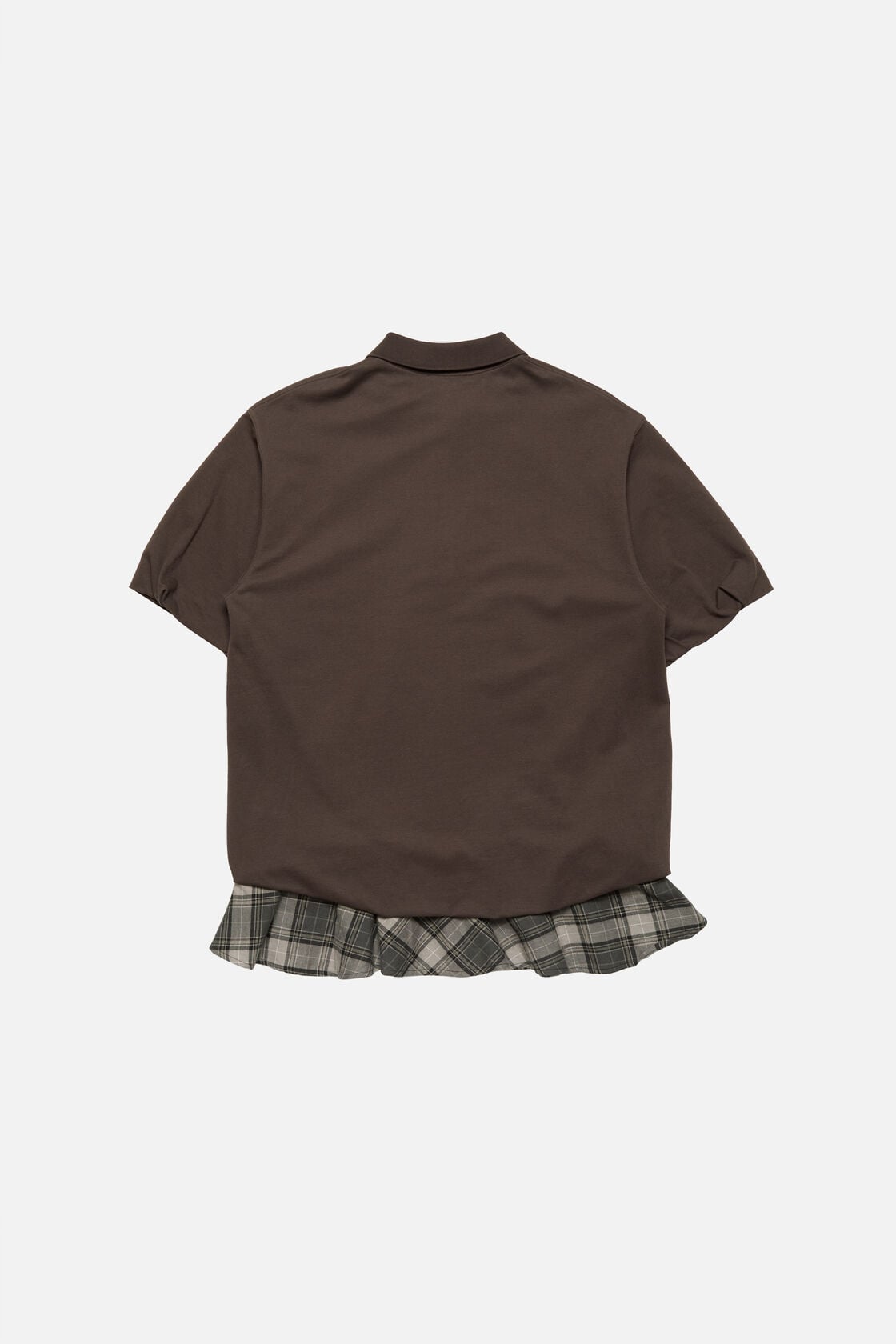 Layered t-shirt dress, Dark brown, 2000x