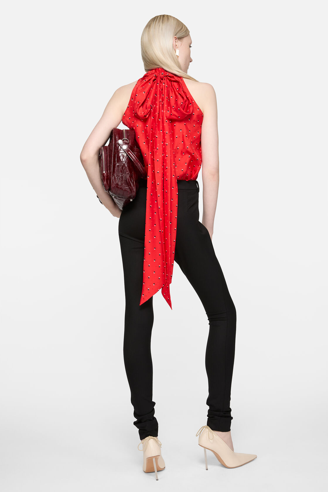 ウールストレッチトラウザーズ, ブラック, 2000x