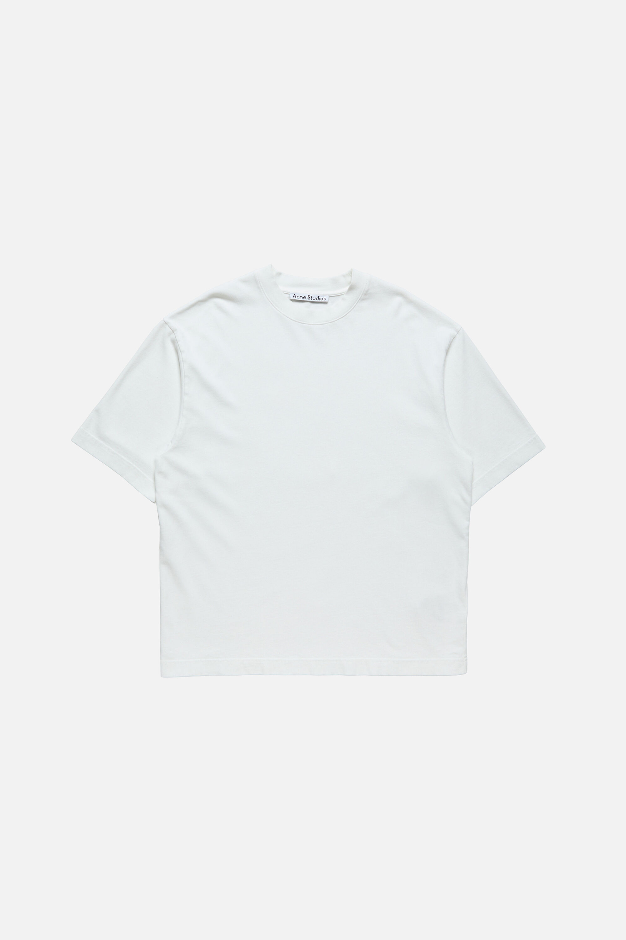 Acne Studios オーバーサイズTシャツ アイボリー Acne Studios - Logo t-shirt - Relaxed fit - Ice White
