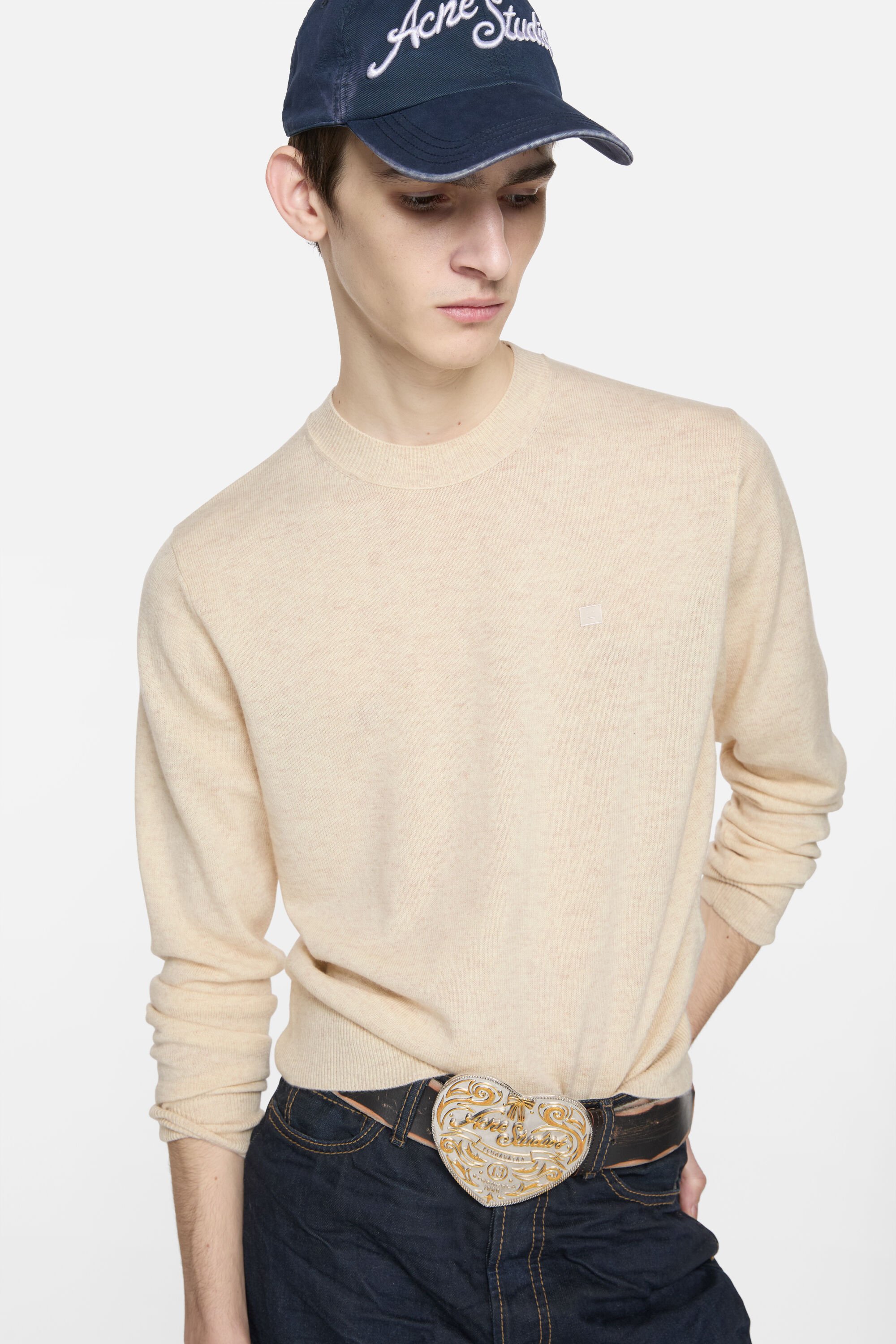 Acne Studios - クルーネックセーター - ヤクウール - オートミール