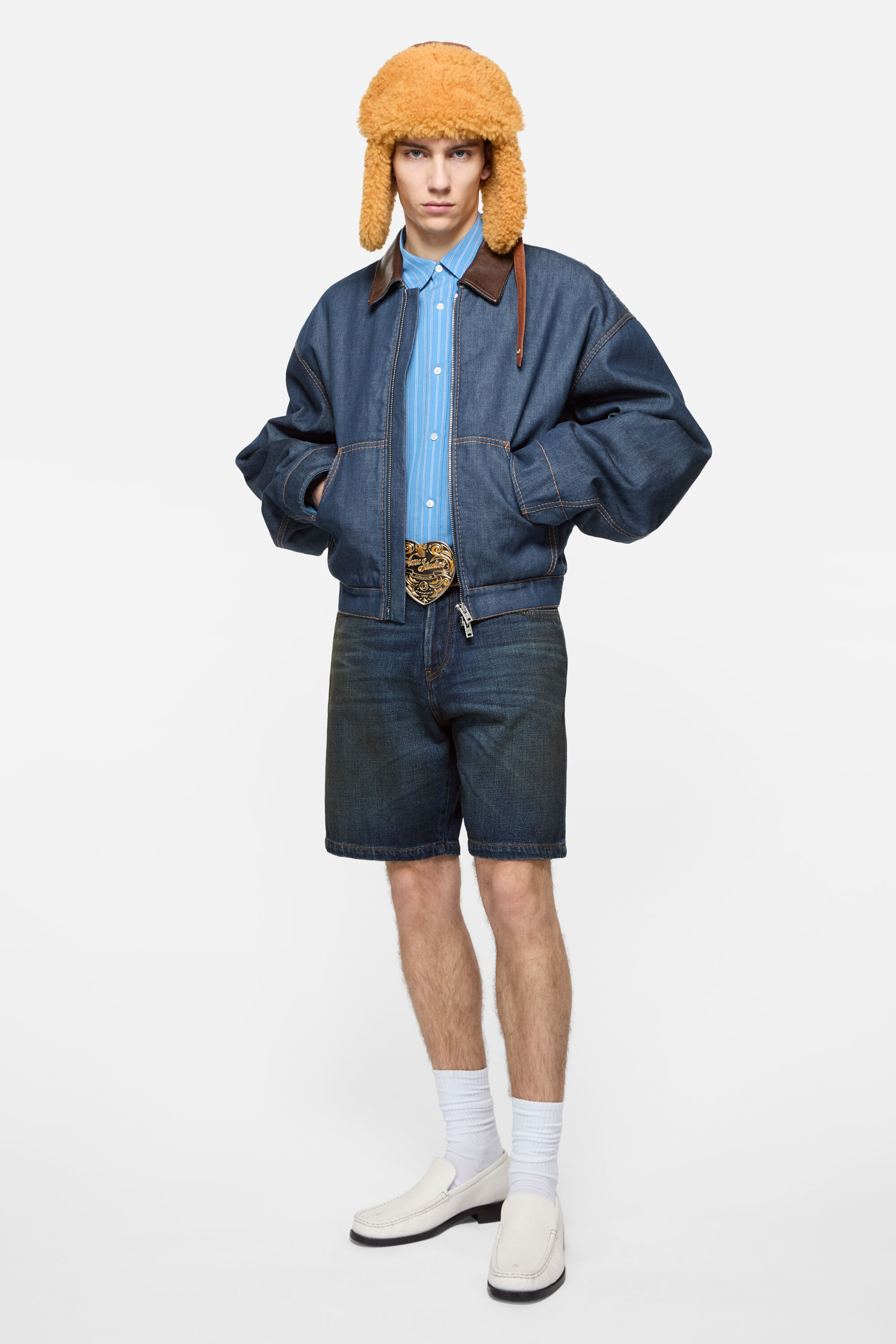 Acne Studios - Leather loafers - White
