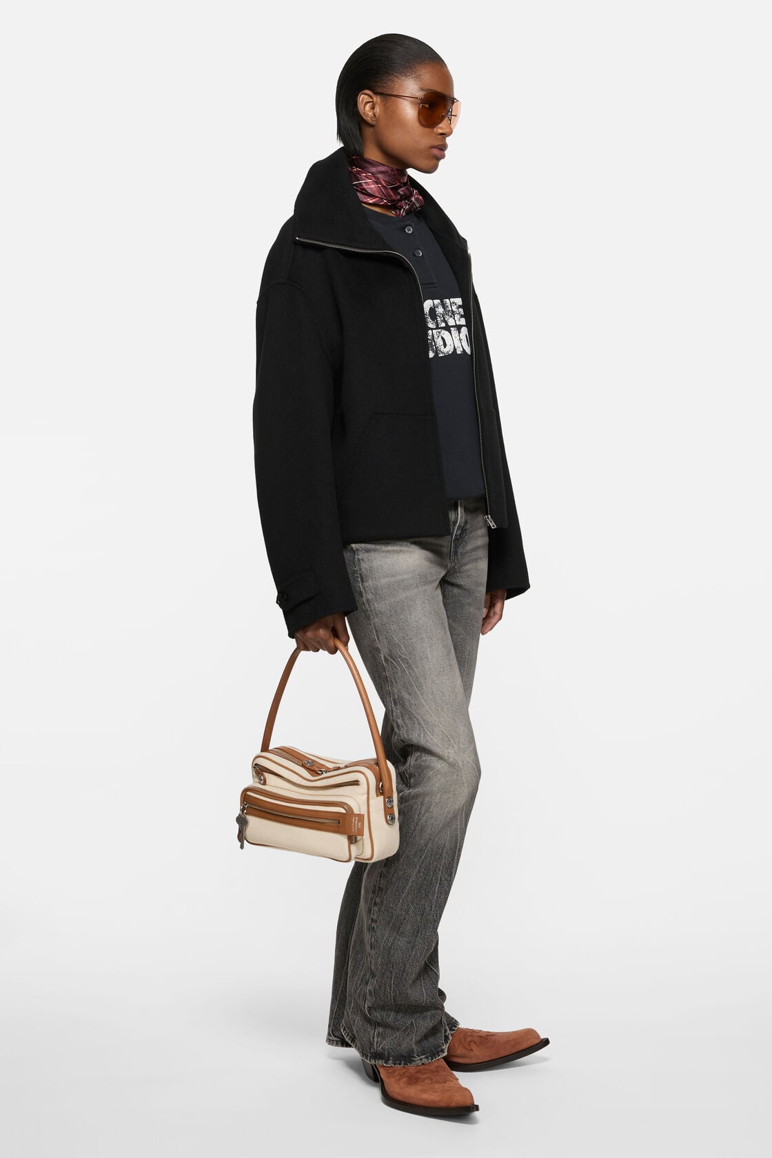 Camero Party Canvas Bag, Cream beige/brown, 2000x
