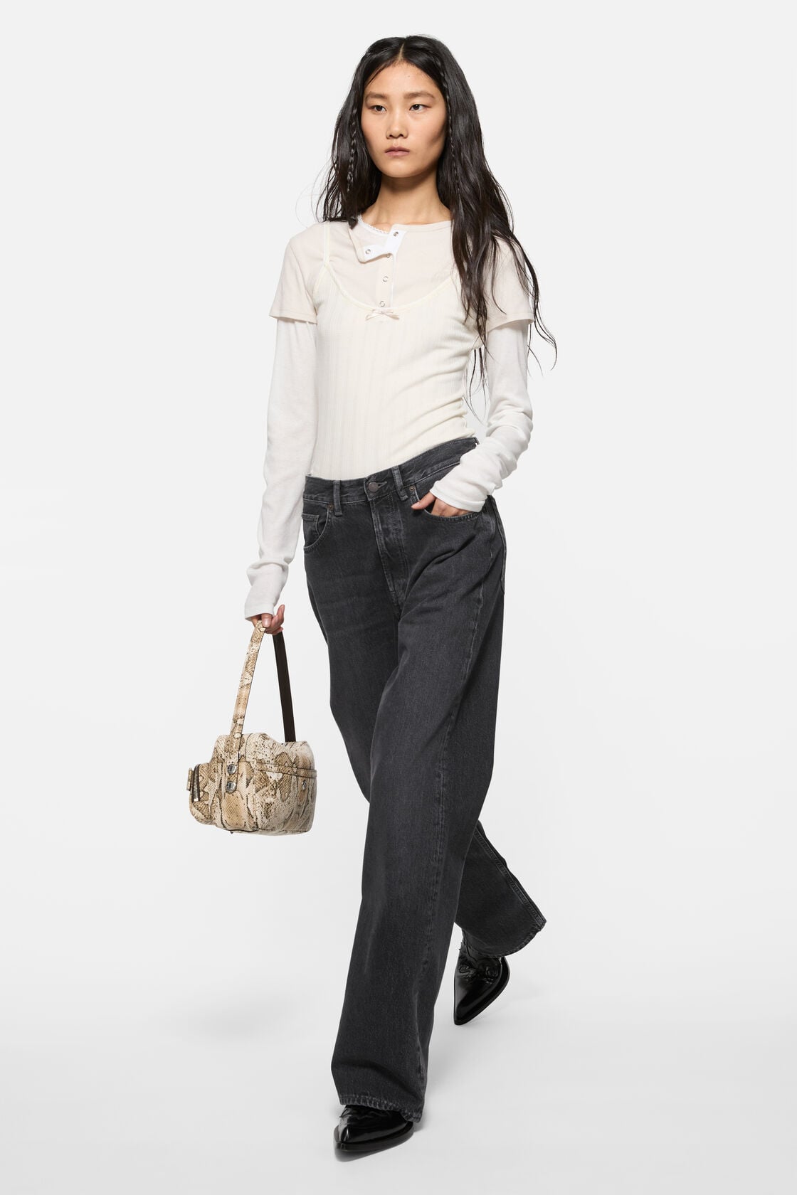 Regular fit jeans - 2021F, Black, 2000x