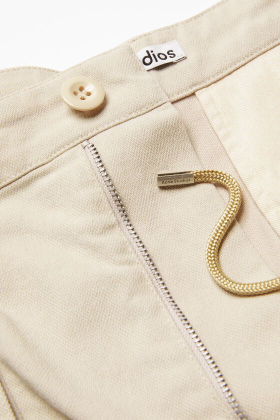 Acne Studios - Twill trousers - Ivory white