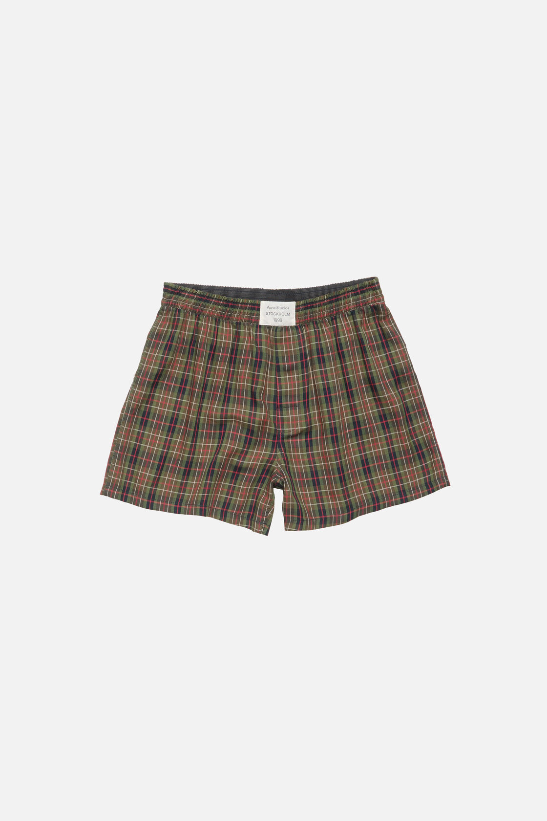 Casual check shorts, Green multi, 2000x