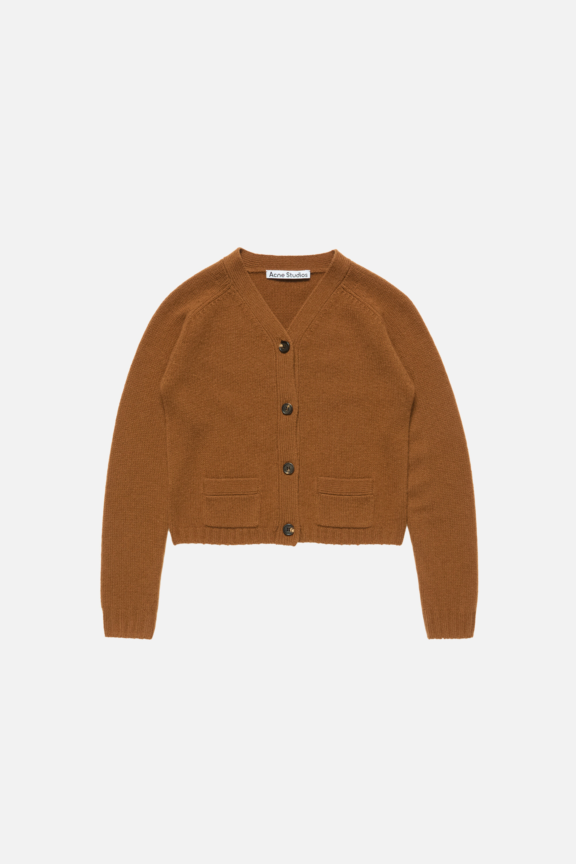 Acne Studios - カシミヤVネックカーディガン - ミッドブラウン