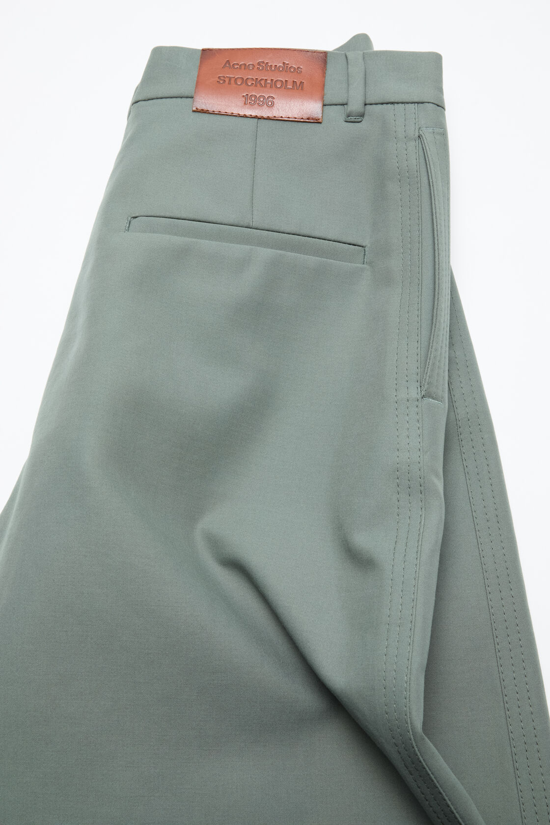 Satin trousers, Stone grey, 2000x