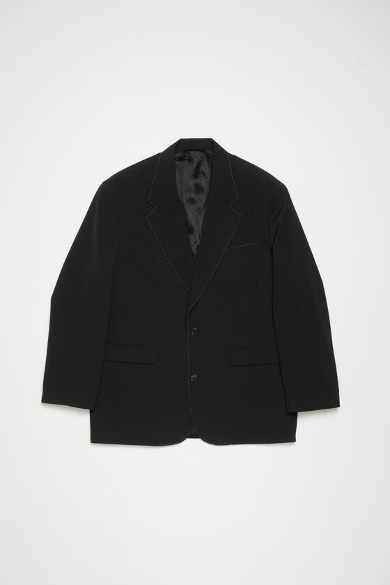 Acne Studios - Single-breasted suit jacket - Relaxed fit - Black