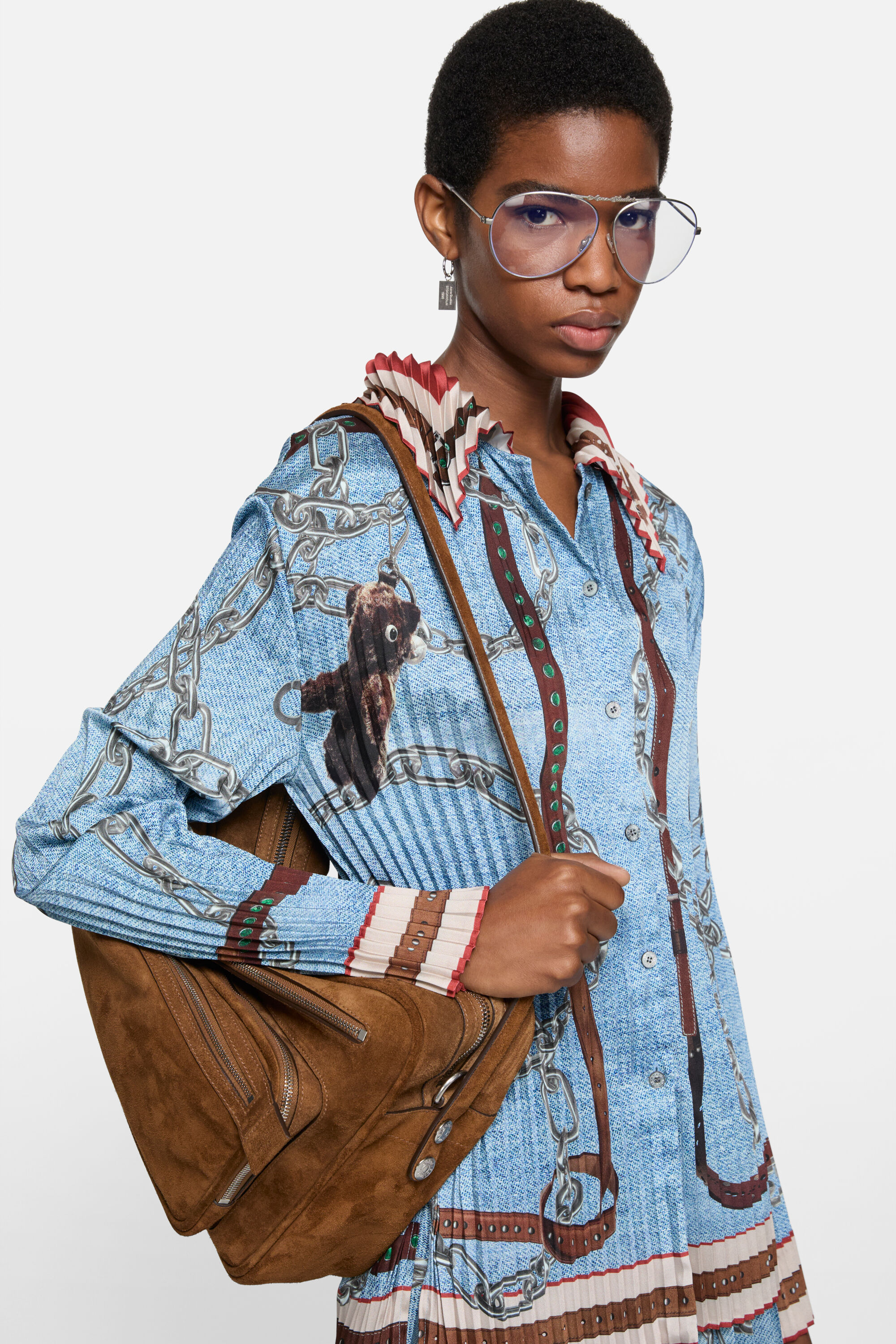 プリーツプリーズ デニム転写 セットアップ アンサンブル カーディガンカットソー プリーツプリーズ デニム転写 セットアップ アンサンブル カーディガン