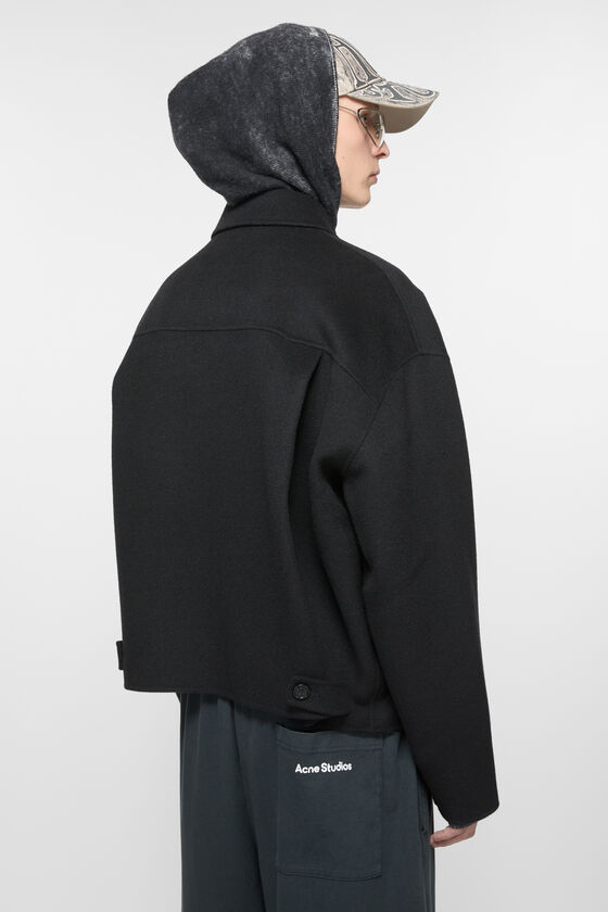 Acne Studios - ウールジッパージャケット - ブラック