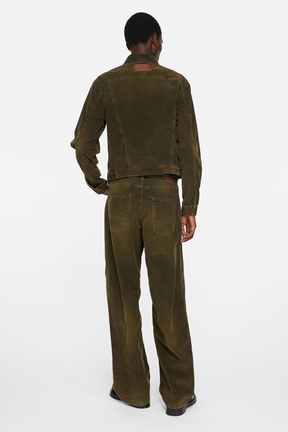 Corduroy trousers, Olive green, 2000x